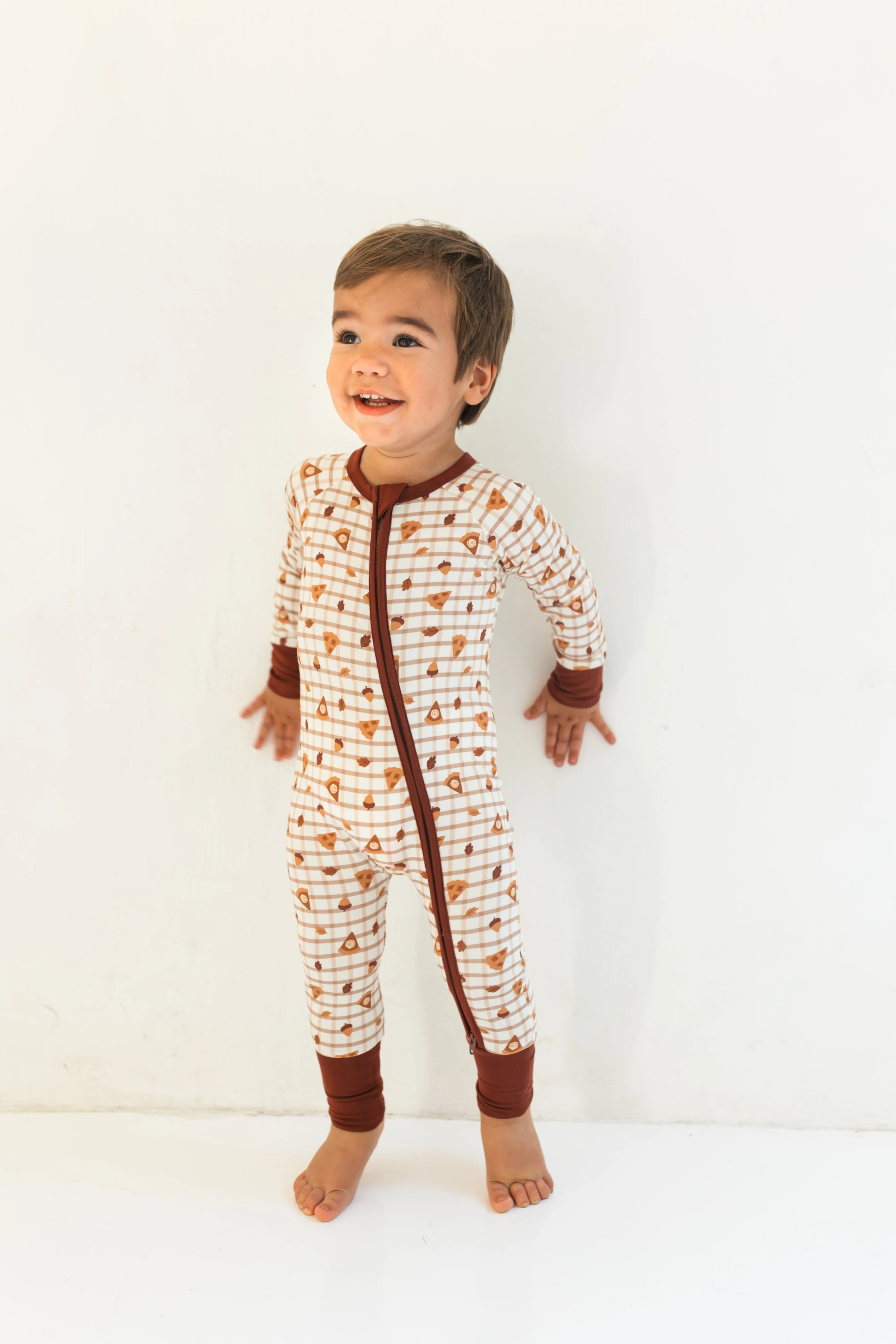 Bamboo Convertible Footie Romper - Spiced Pie - Image 3