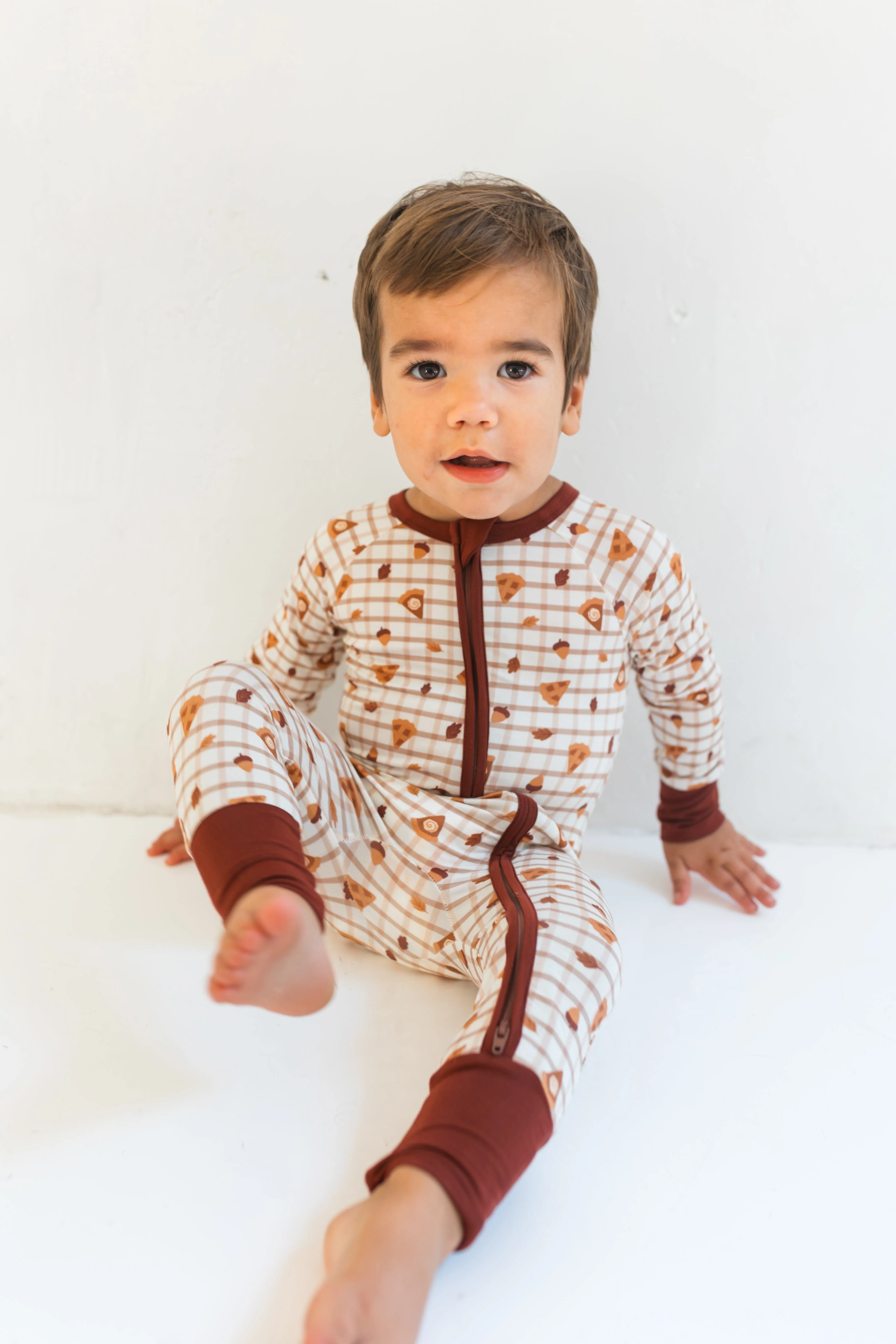 Bamboo Convertible Footie Romper - Spiced Pie - Image 4