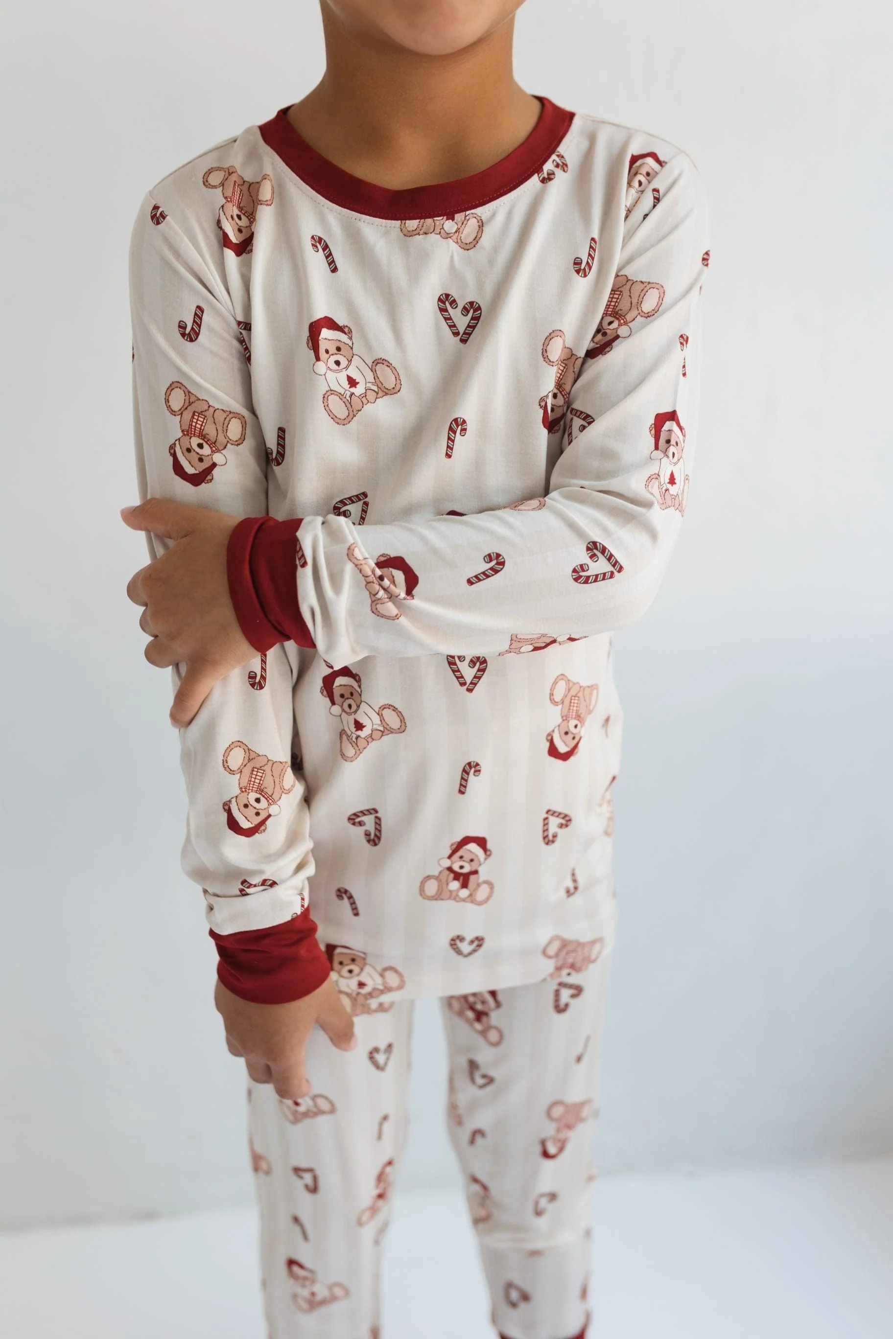 Bamboo Long Sleeve Pajama Set - Bear-y Merry - Image 2