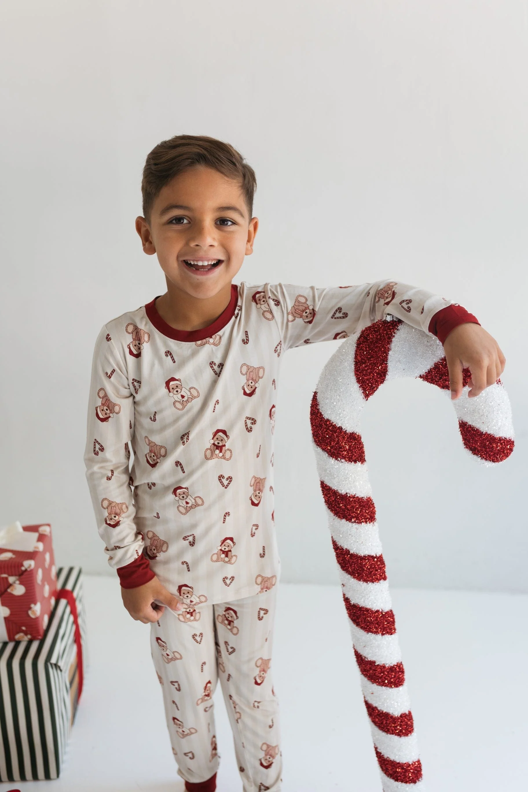 Bamboo Long Sleeve Pajama Set - Bear-y Merry - Image 3