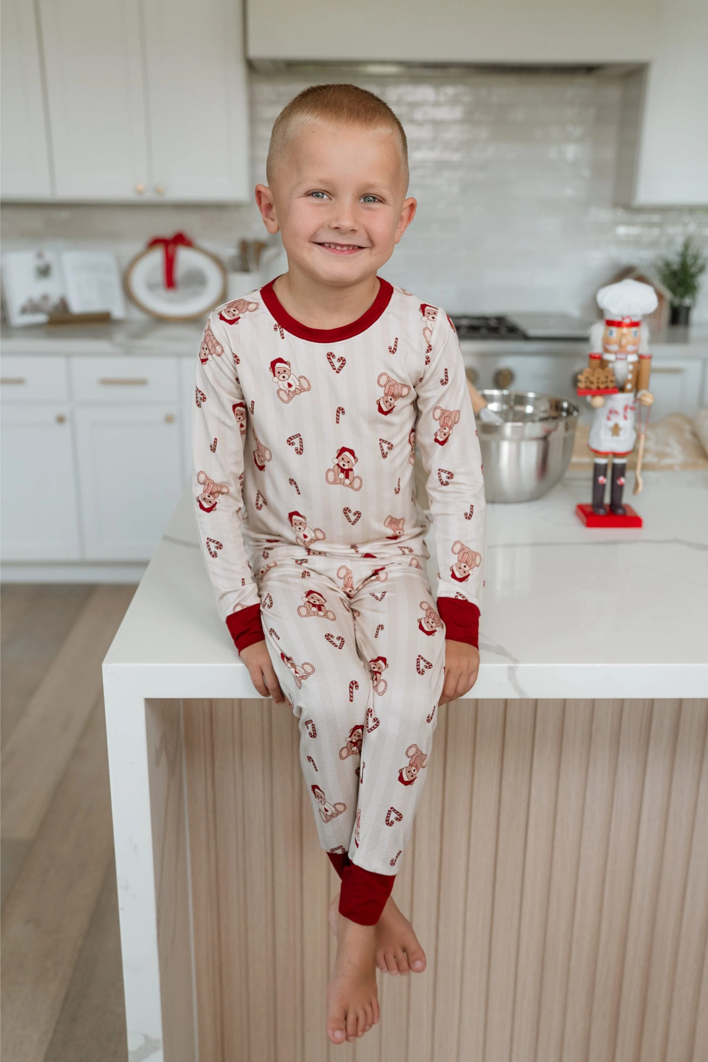 Bamboo Long Sleeve Pajama Set - Bear-y Merry - Image 4