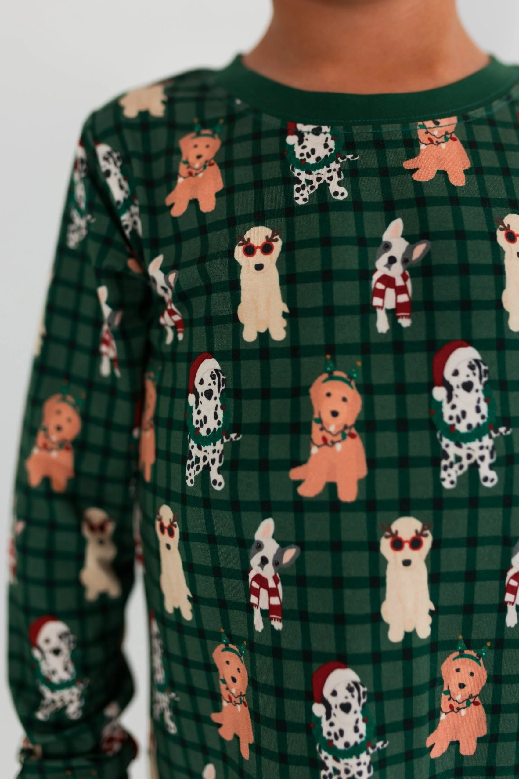 Bamboo Long Sleeve Pajama Set - Christmas Pups - Image 3