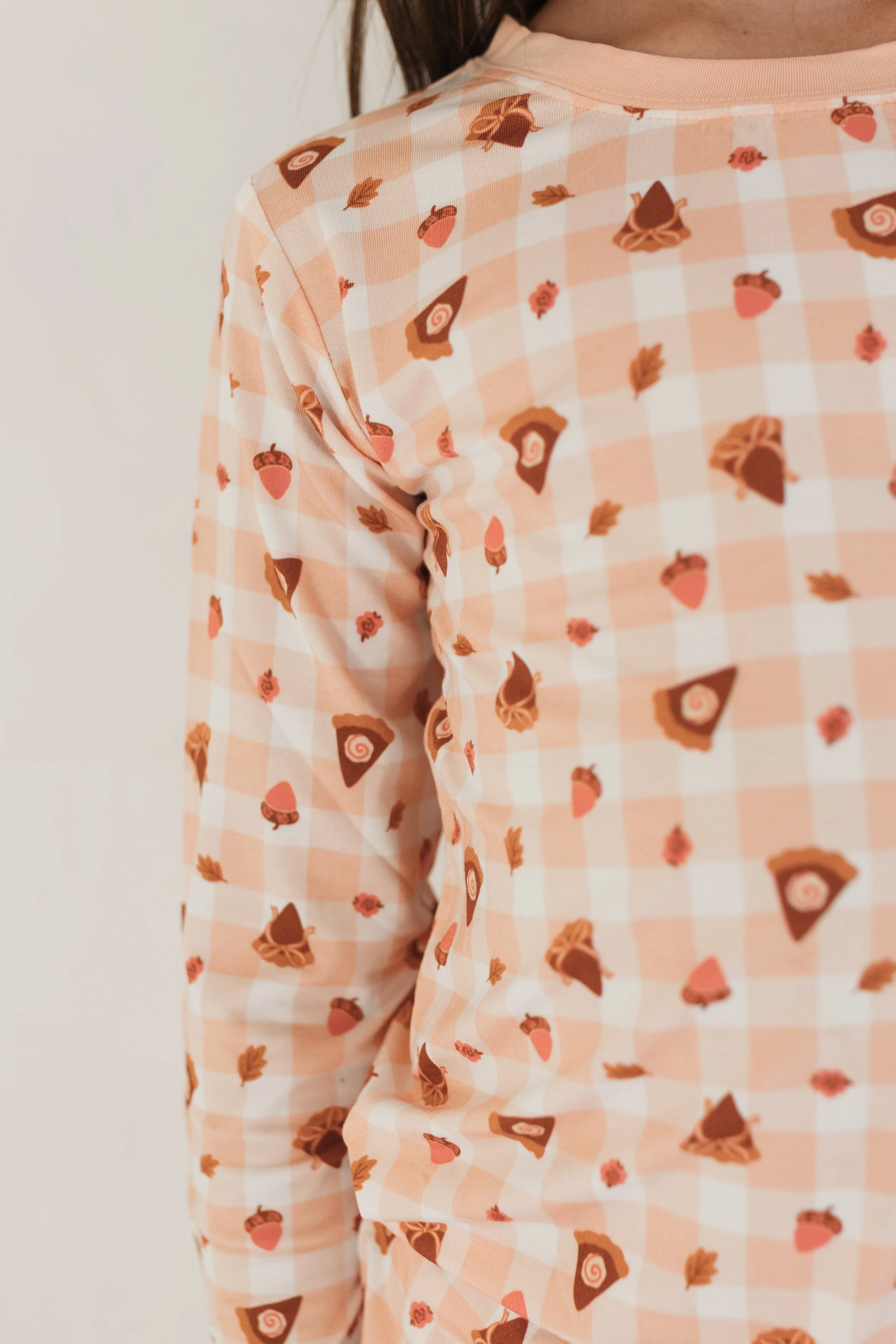 Bamboo Long Sleeve Pajama Set - Gingham Sweet Pie - Image 2