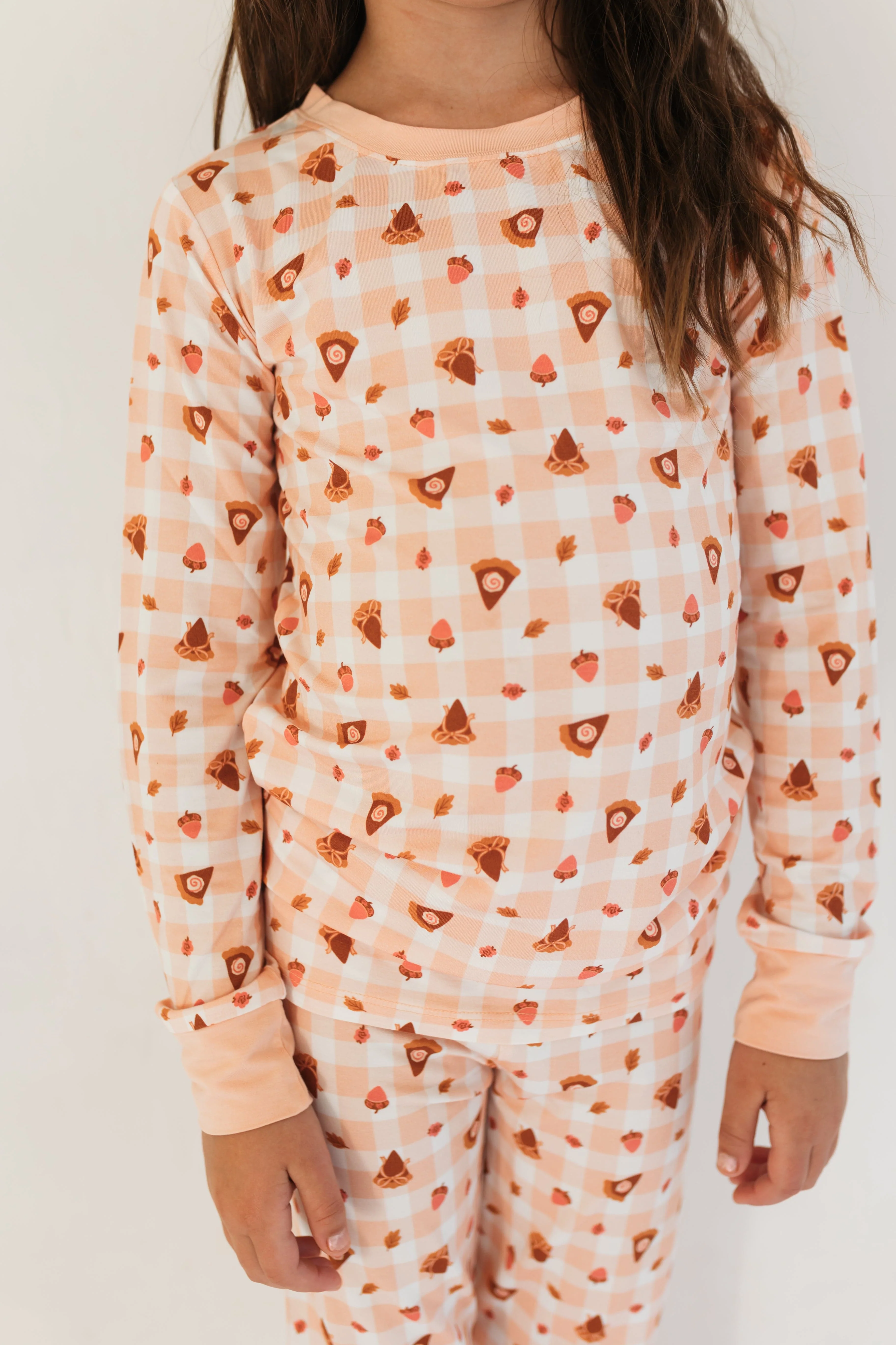 Bamboo Long Sleeve Pajama Set - Gingham Sweet Pie - Image 3