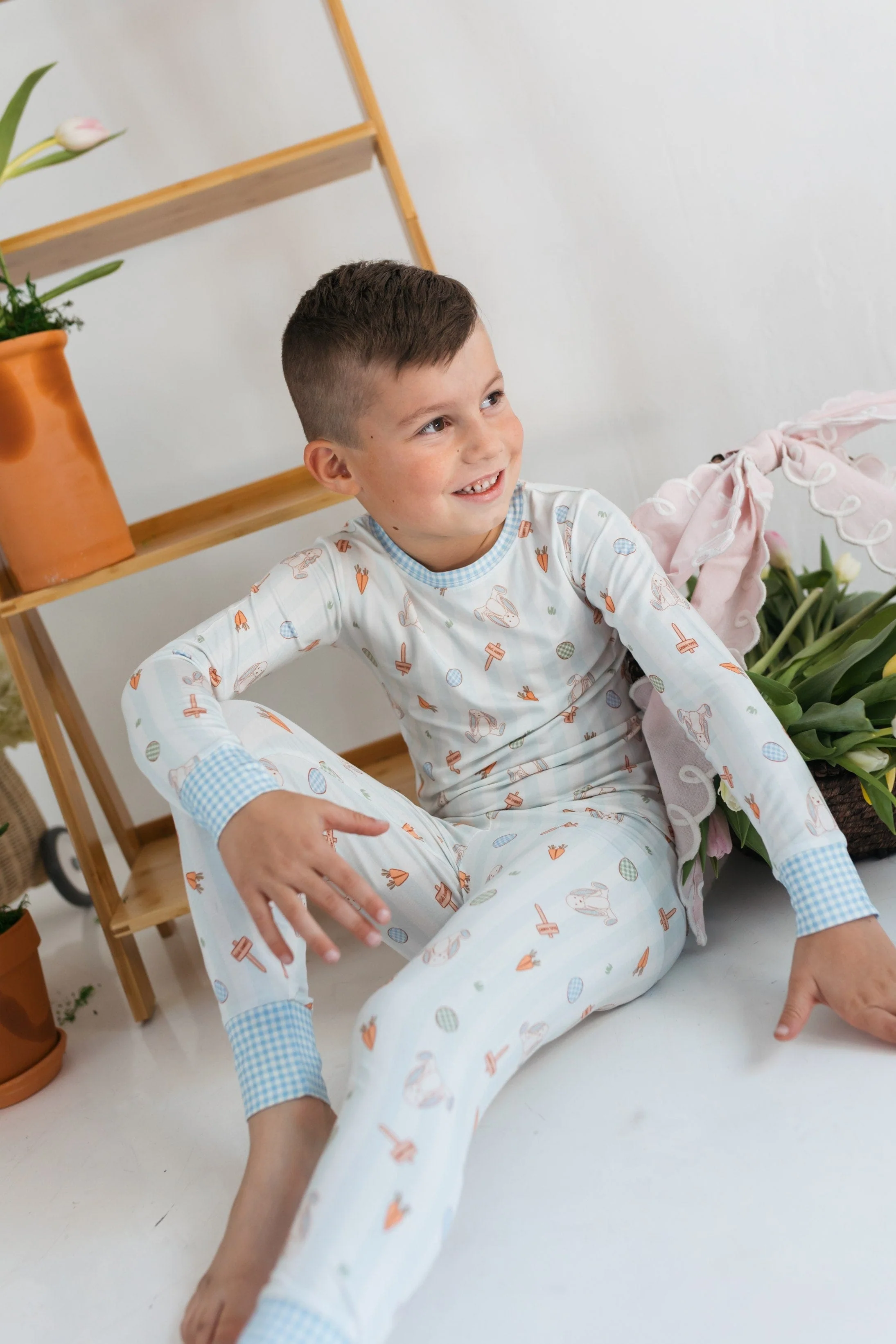 Bamboo Long Sleeve Pajama Set - Oliver Rabbit - Image 2