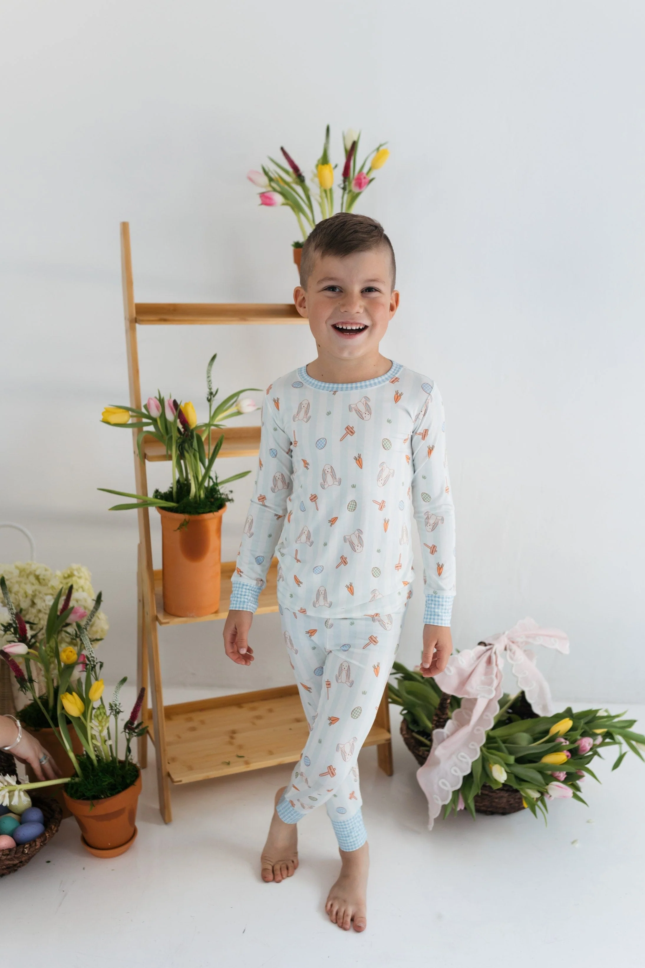 Bamboo Long Sleeve Pajama Set - Oliver Rabbit - Image 3