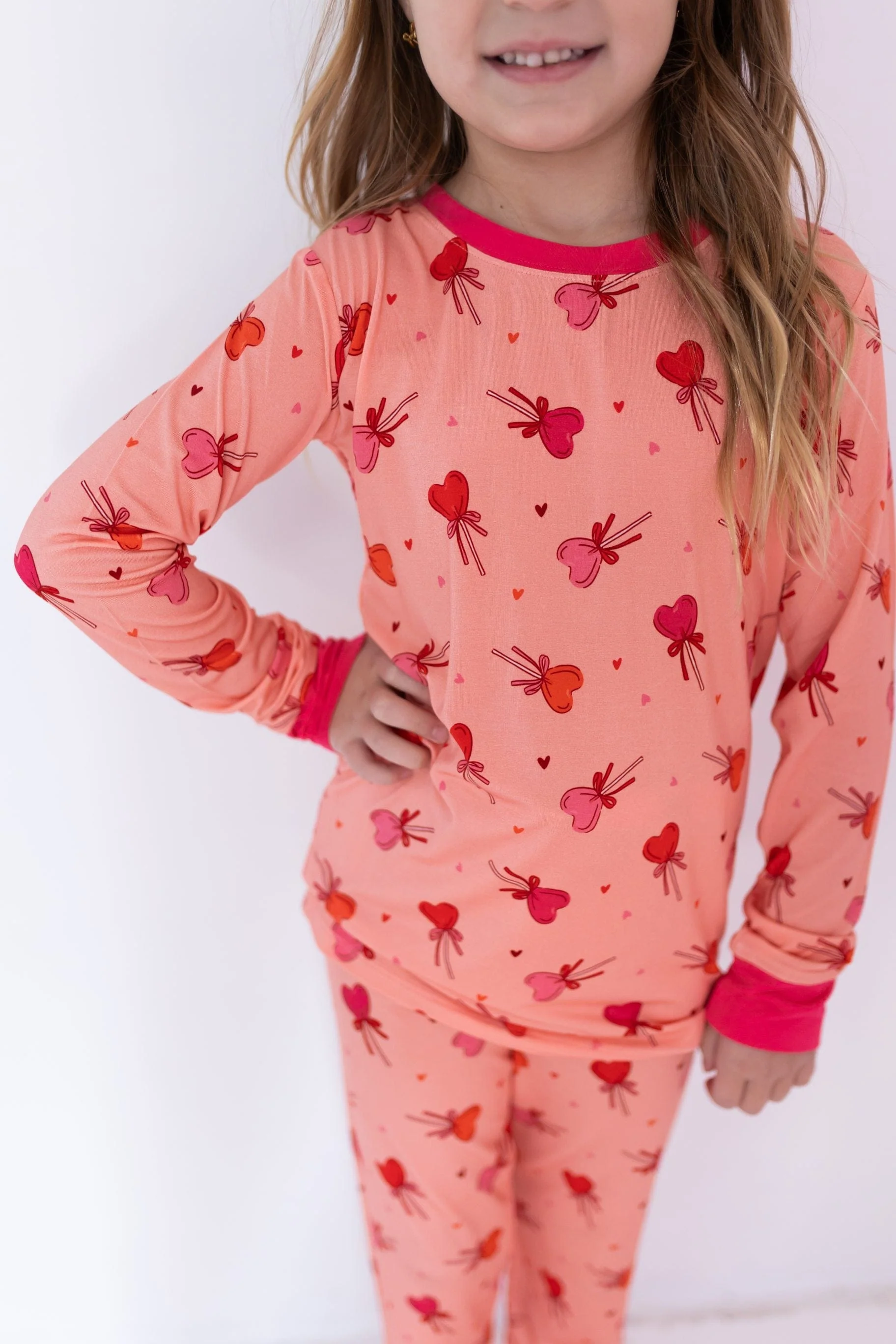 Bamboo Long Sleeve Pajama Set - Pink Sugar Rush - Image 2