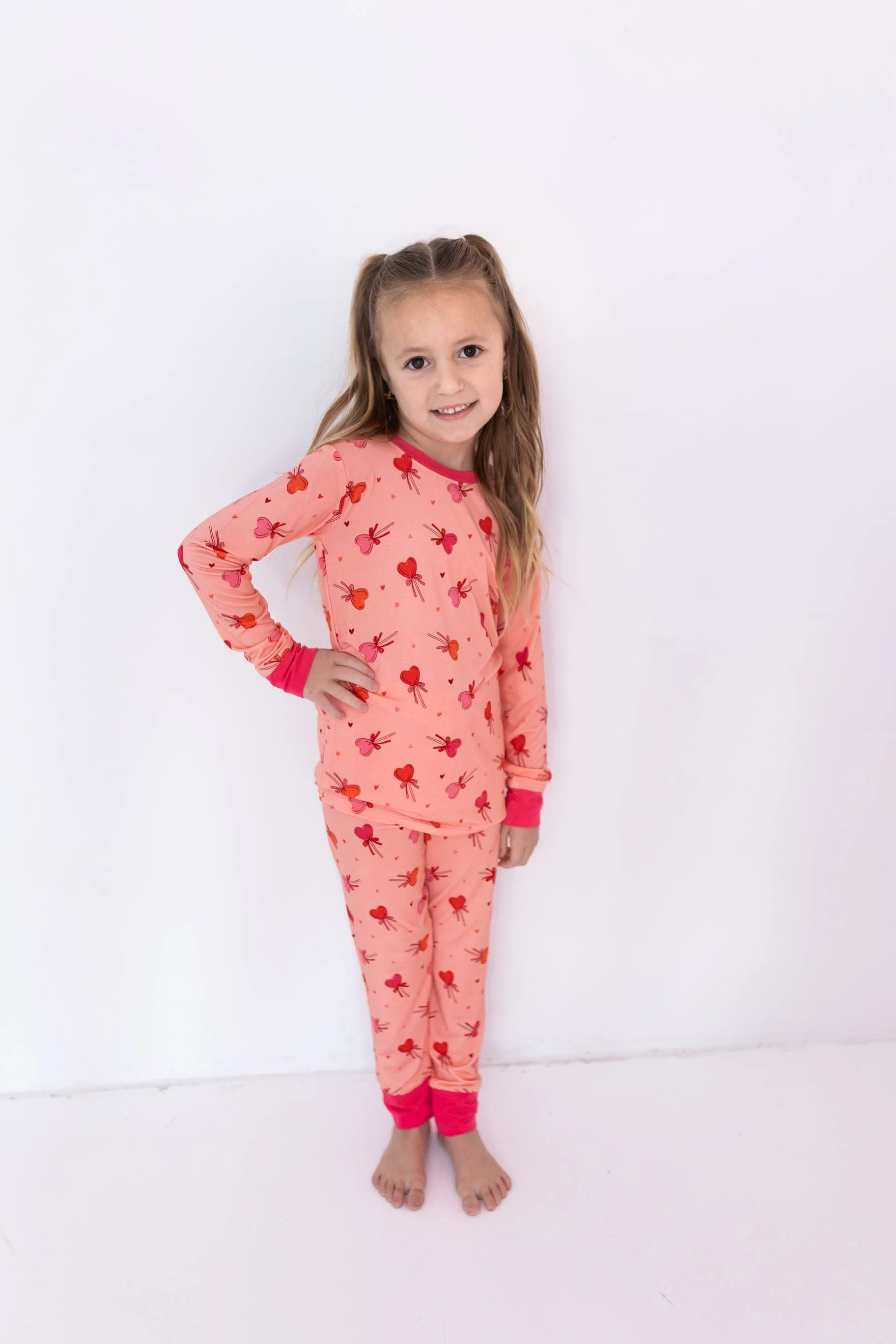 Bamboo Long Sleeve Pajama Set - Pink Sugar Rush - Image 3