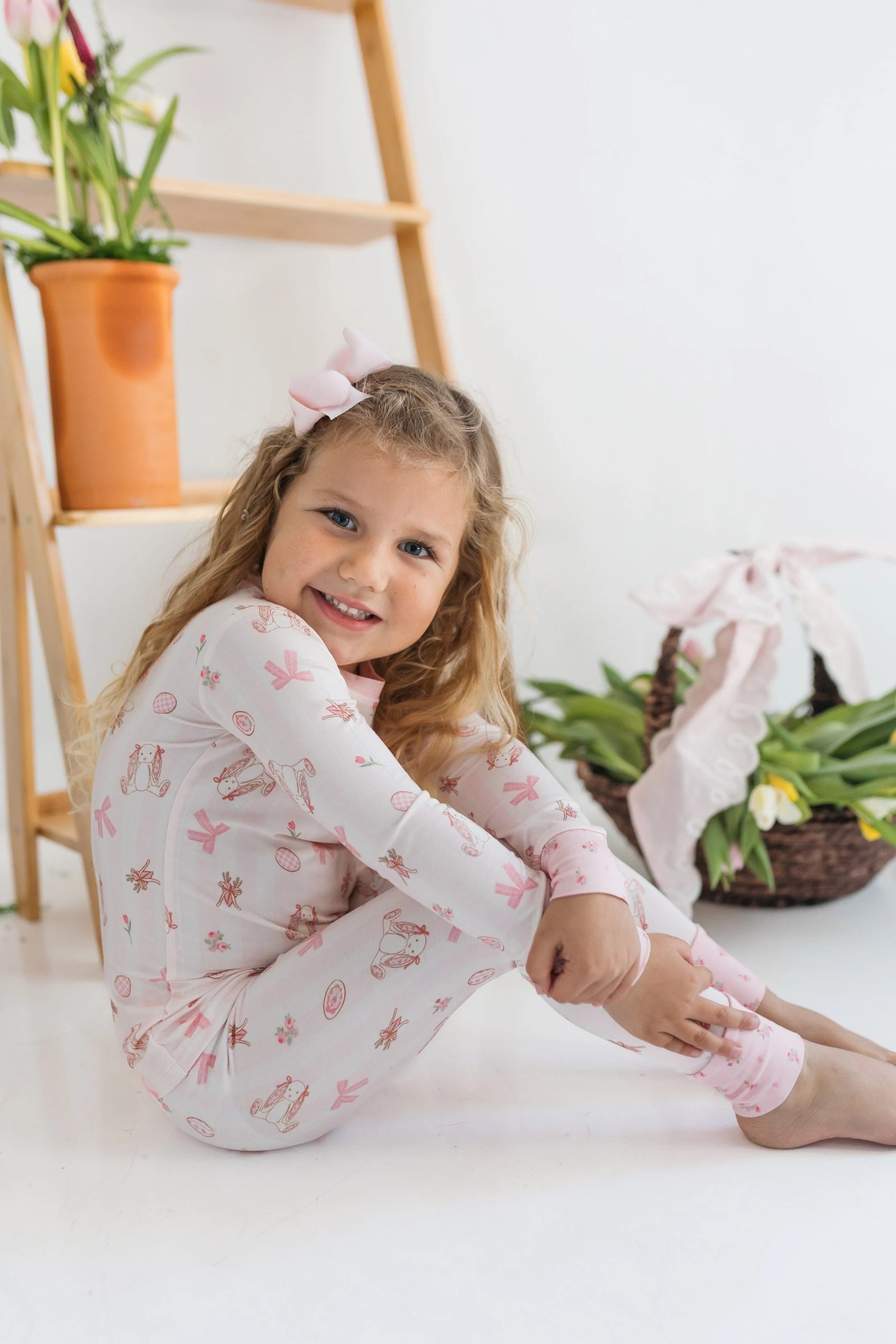 Bamboo Long Sleeve Pajama Set - Rosie Rabbit - Image 4