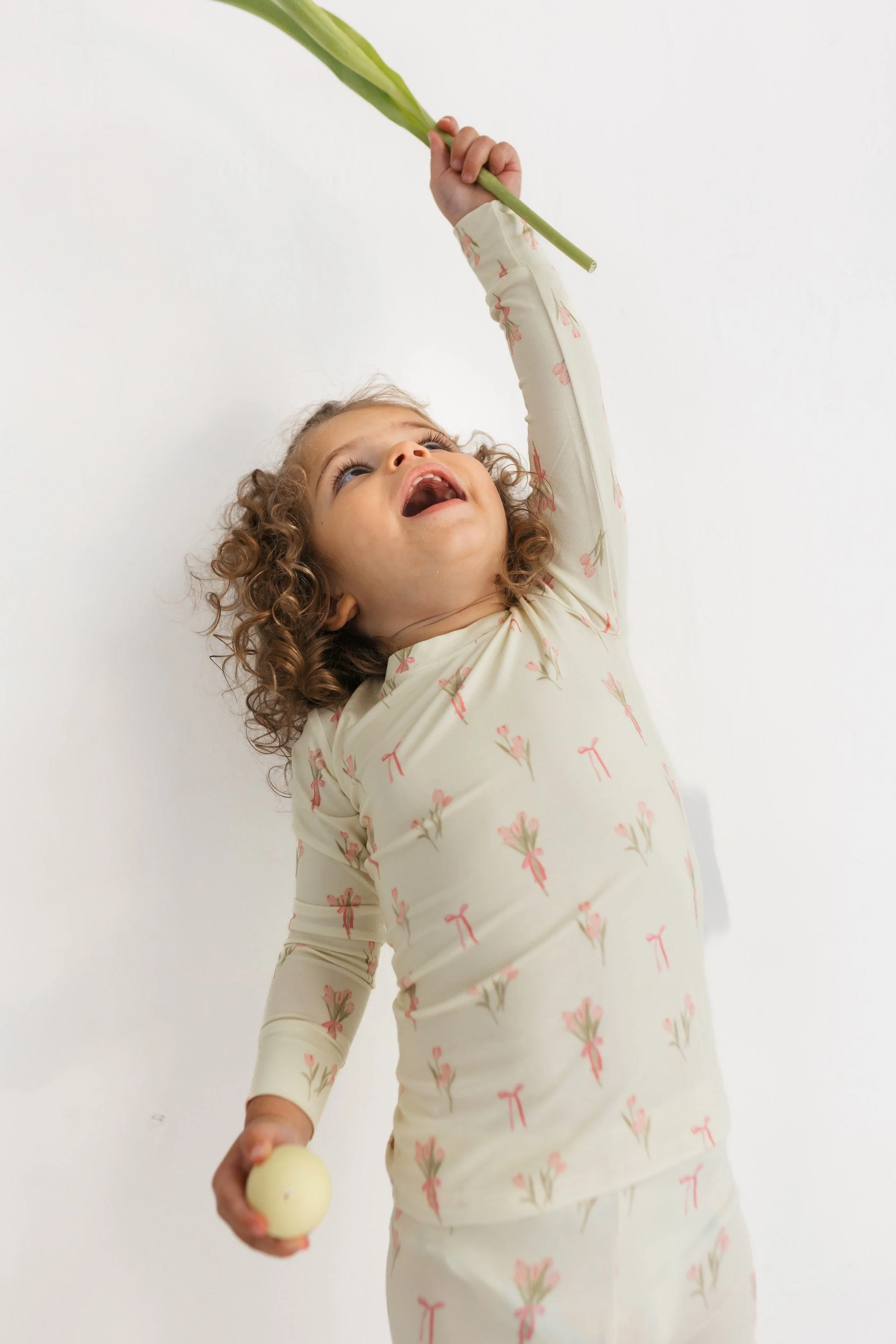 Bamboo Long Sleeve Pajama Set - Tulip Fields - Image 2