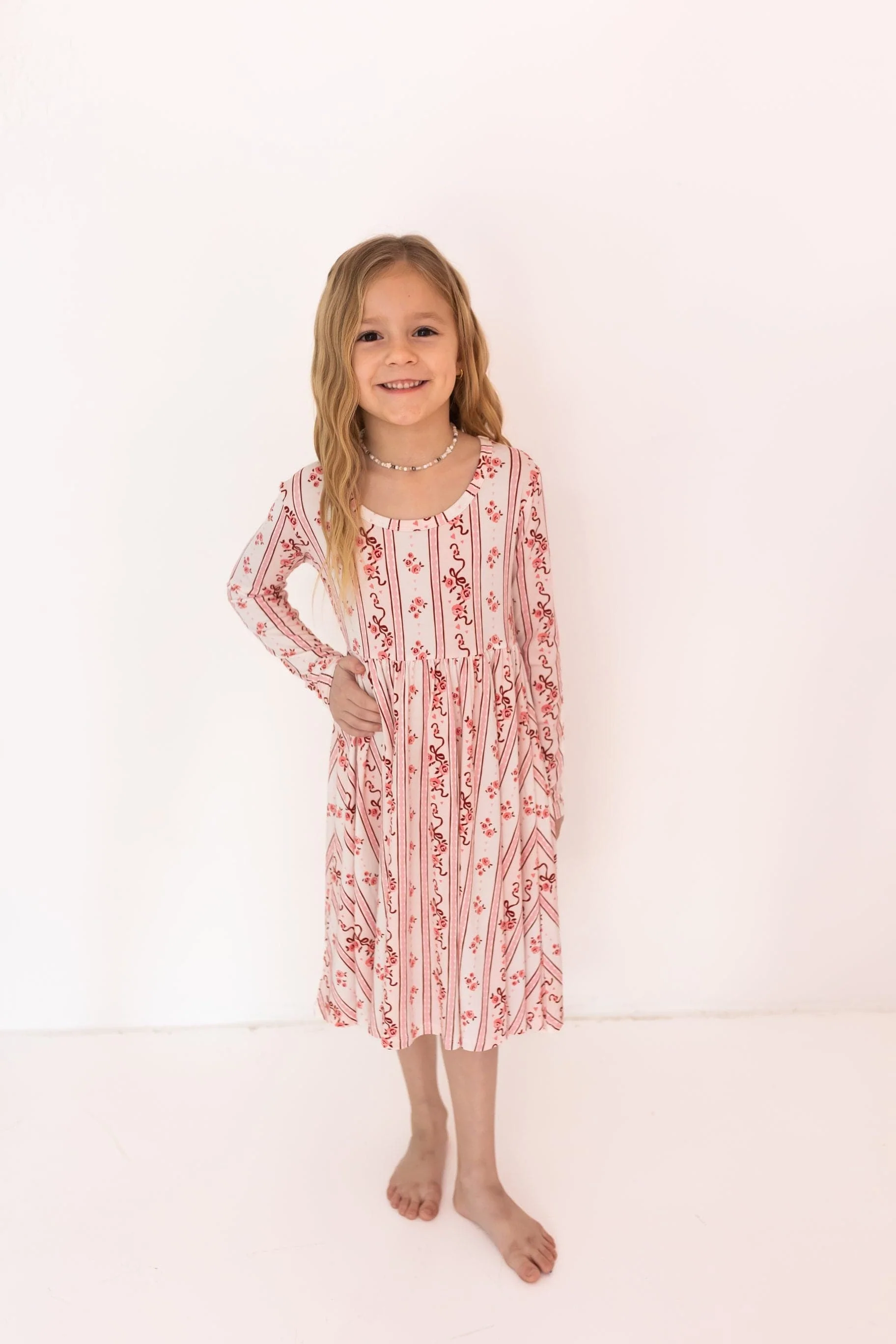 Bamboo Long Sleeve Twirl Dress - Vintage Love - Image 3