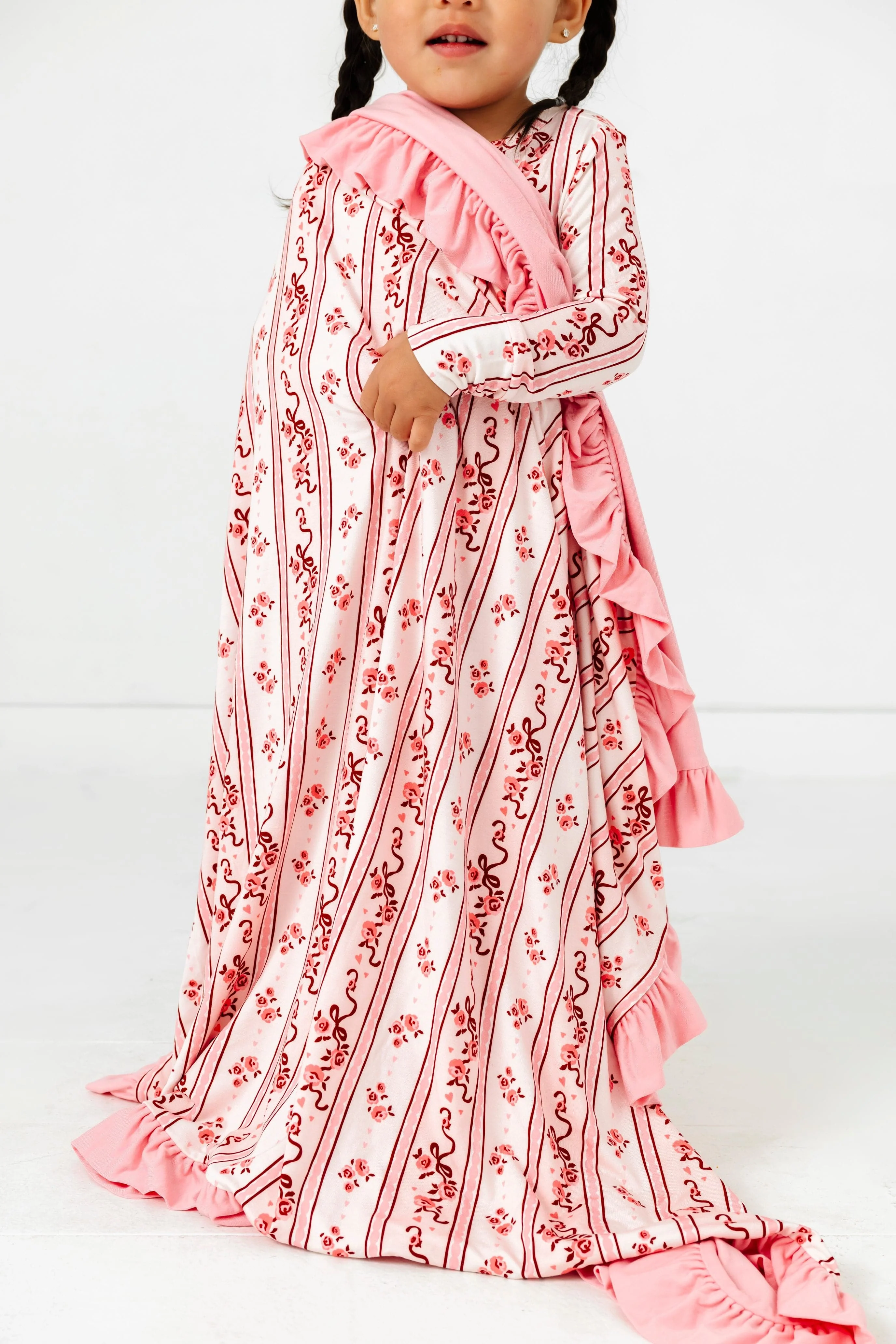 Bamboo Ruffle Blanket - Vintage Love - Image 2