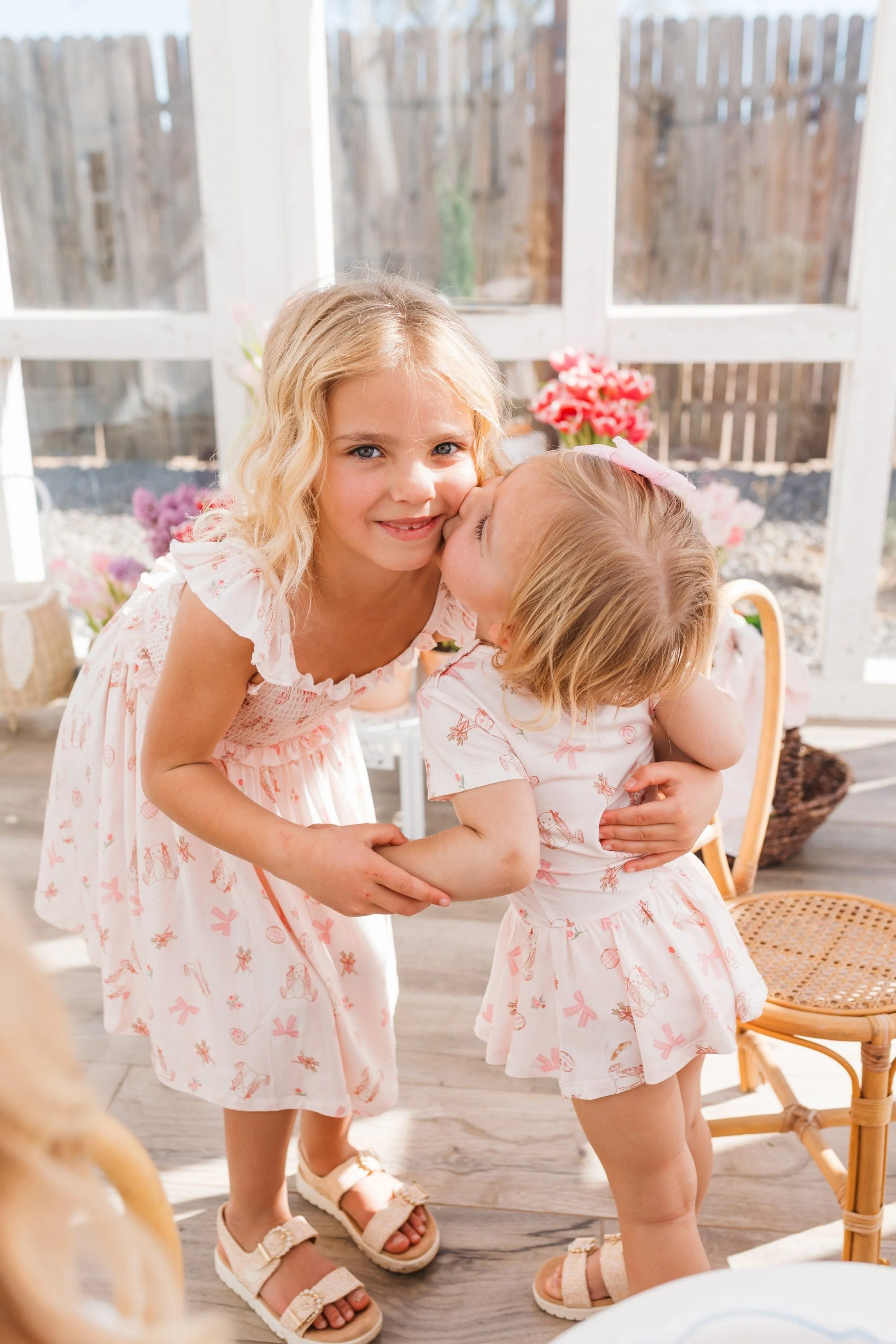 Bamboo Short Sleeve Twirl Bodysuit Dress - Rosie Rabbit - Image 2