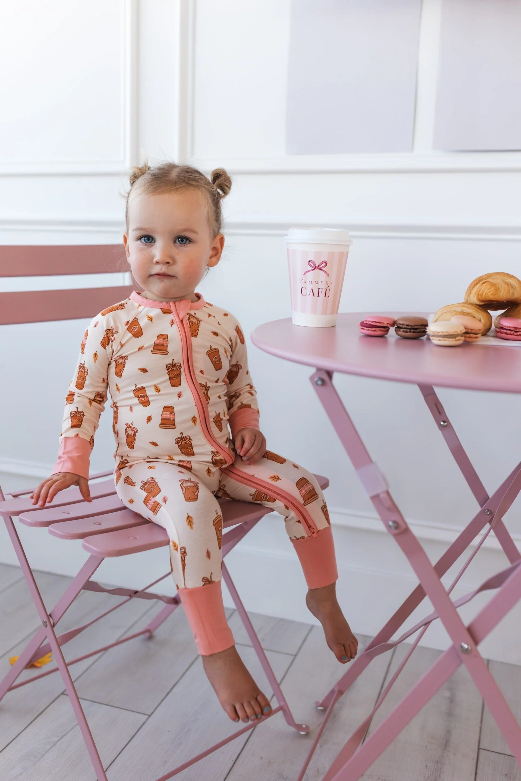 Bamboo Convertible Footie Romper - Pumpkin Latte - Image 2