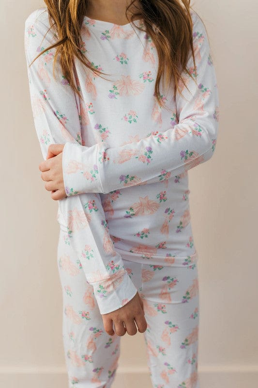 Bamboo Long Sleeve Pajama Set - Ballerina - Image 2