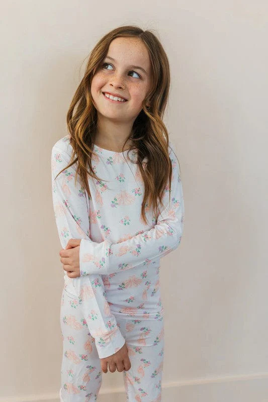 Bamboo Long Sleeve Pajama Set - Ballerina - Image 3