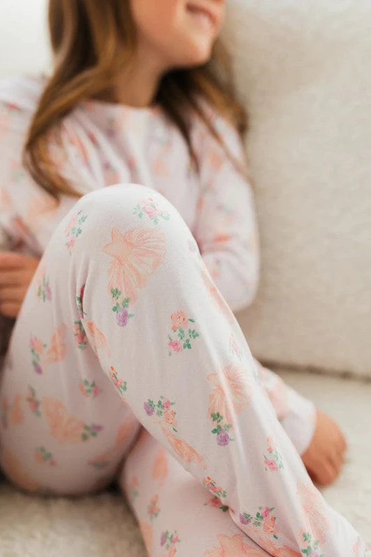Bamboo Long Sleeve Pajama Set - Ballerina - Image 5