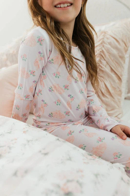 Bamboo Long Sleeve Pajama Set - Ballerina - Image 7