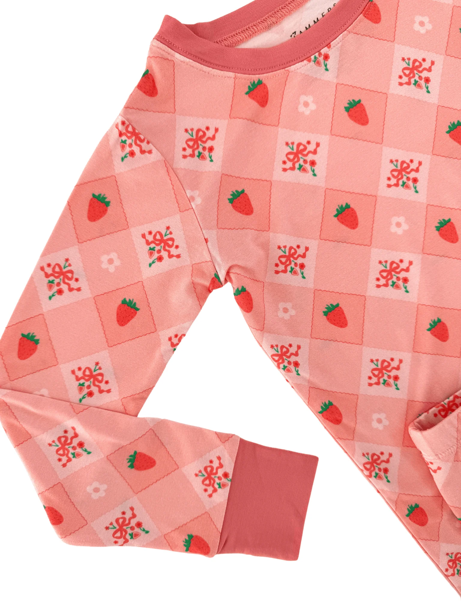 Bamboo Long Sleeve Pajama Set - Berry Cute - Image 2