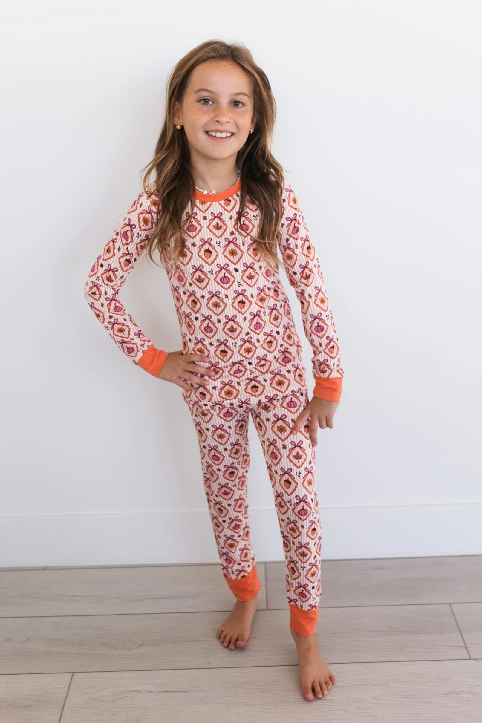 Bamboo Long Sleeve Pajama Set - Fall Snuggles - Image 2
