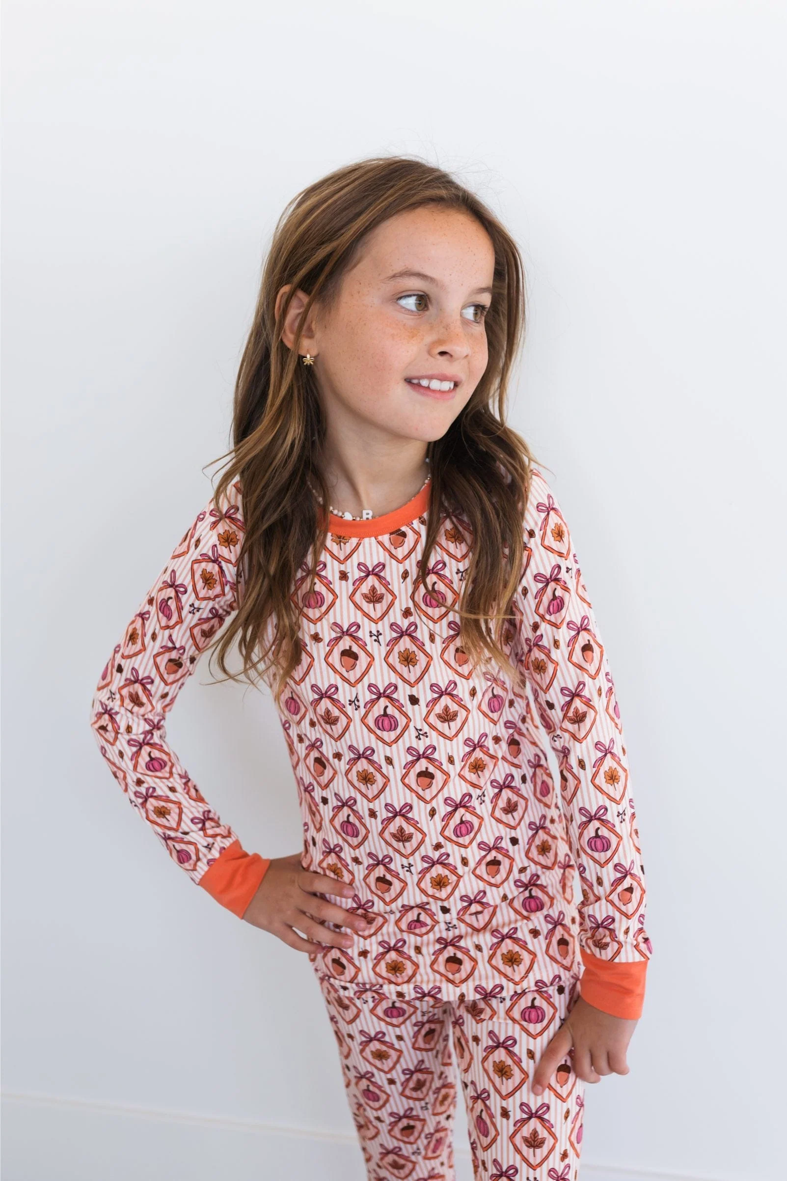 Bamboo Long Sleeve Pajama Set - Fall Snuggles - Image 3