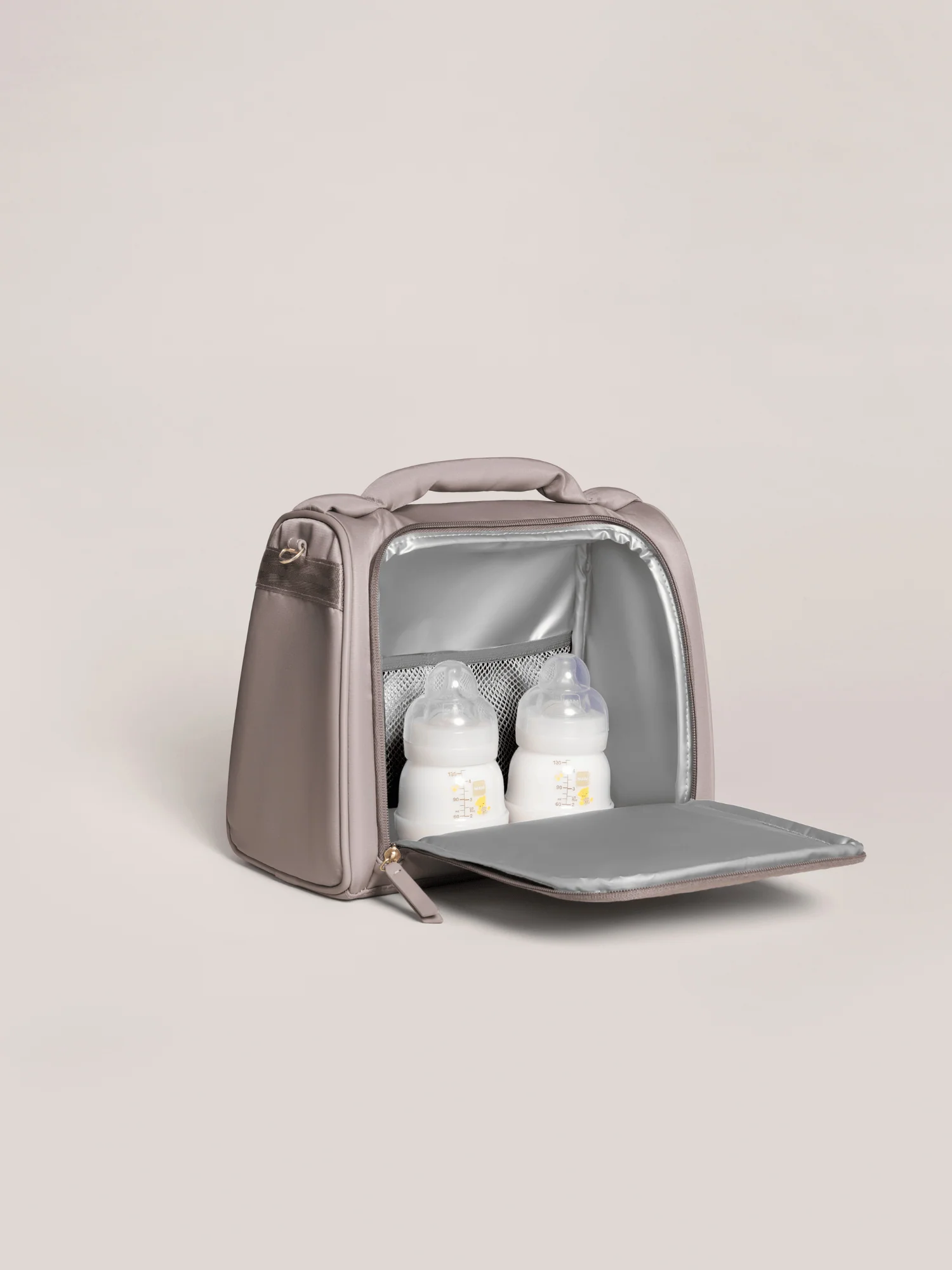 Insulated Bottle Bag - Taupe - Image 5