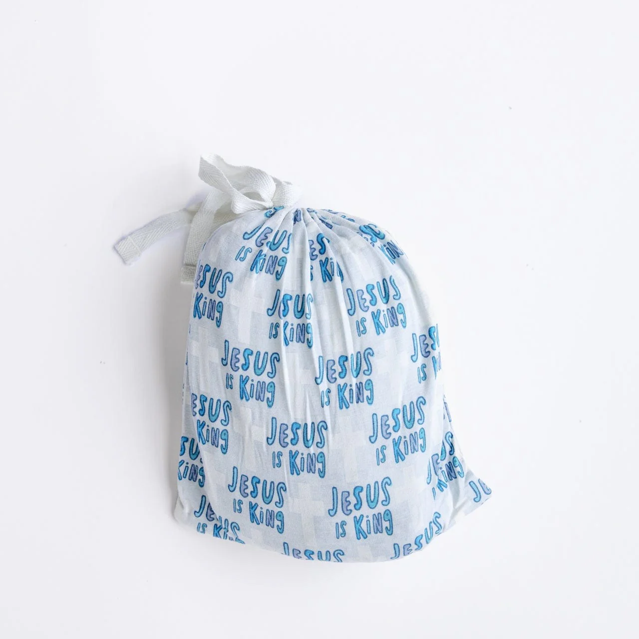 Jesus Is King Blue Bedsheet Bamboo - Image 3