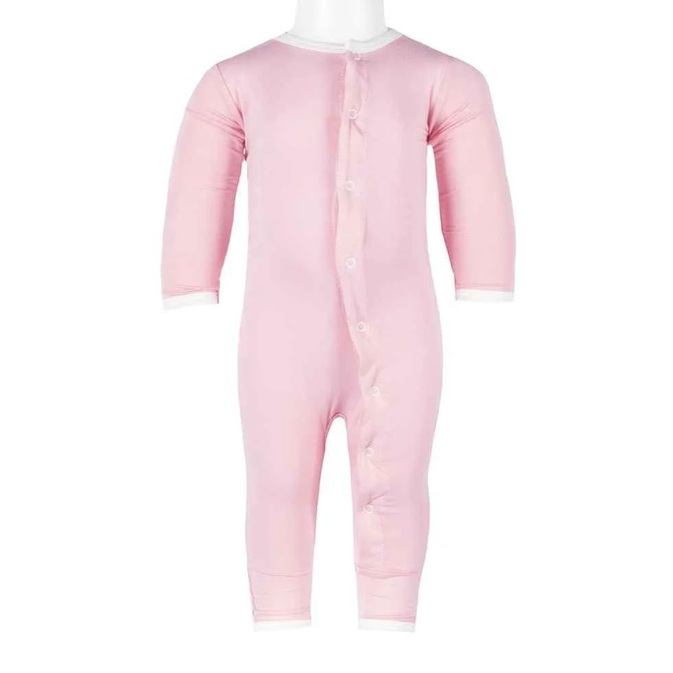 Bamboo Applique Coverall, I Love Dad, Girl - Image 3