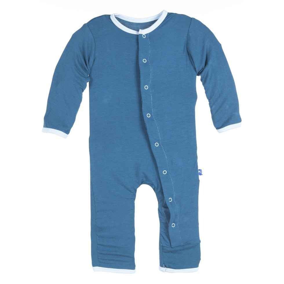 Bamboo Applique Coverall, Peacock Elephant - Image 3