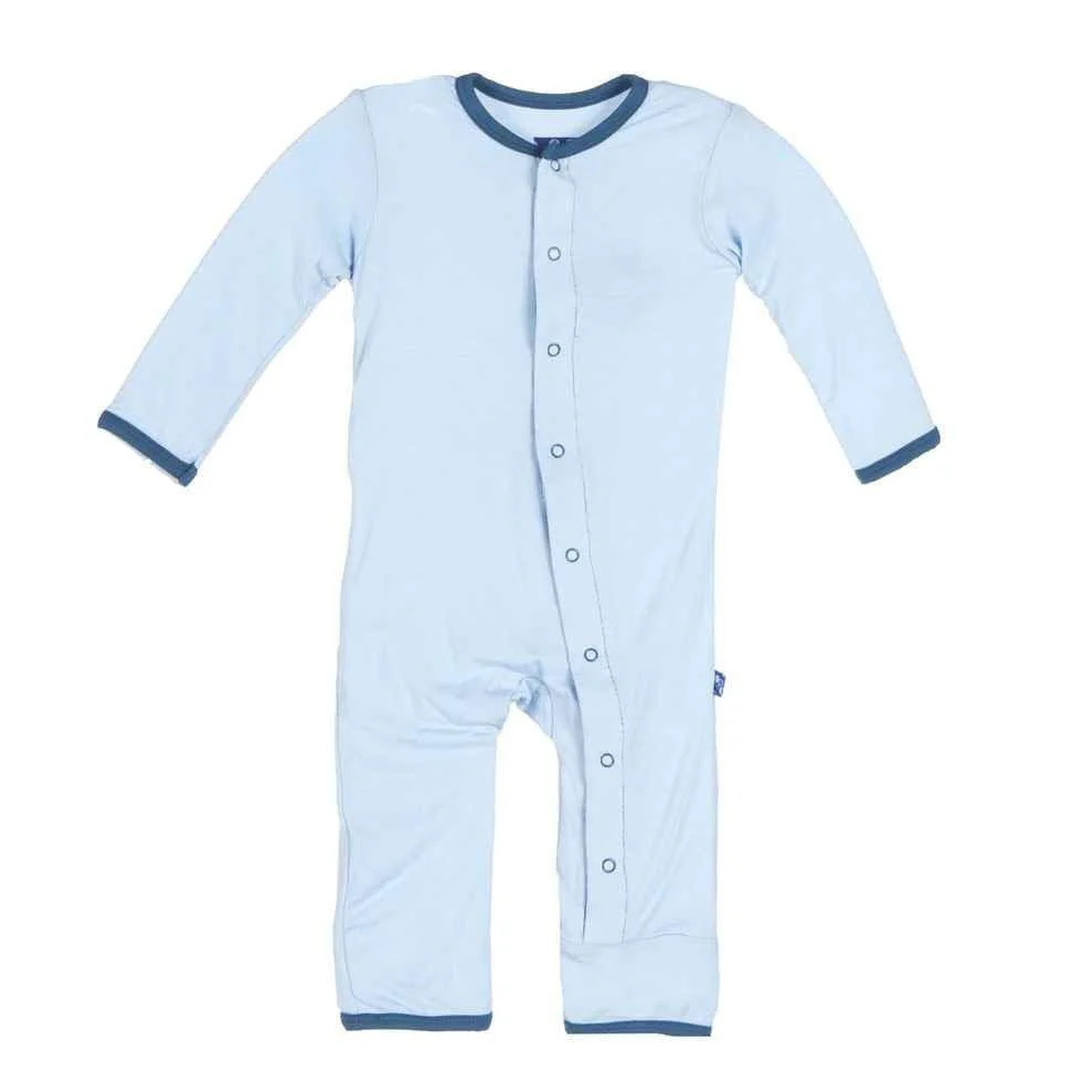 Bamboo Applique Coverall, Pond Sunshine Lion - Image 2
