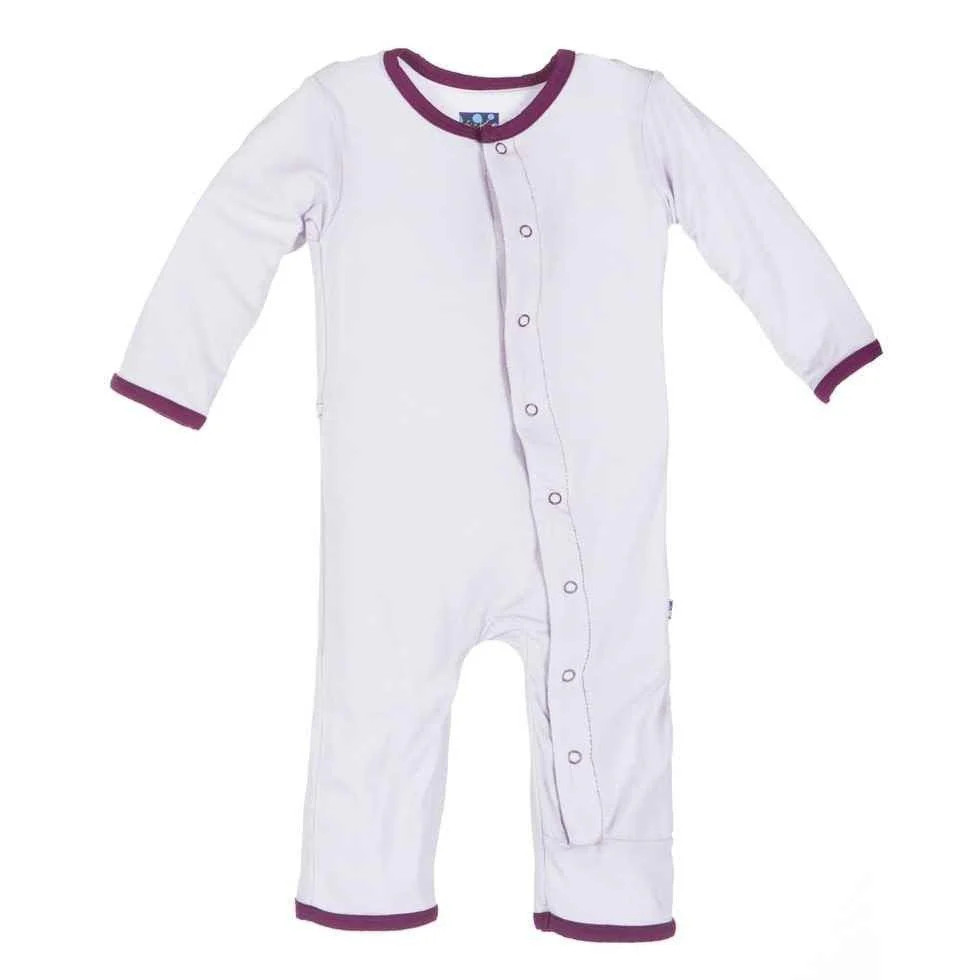 Bamboo Applique Coverall, Thistle Elephant - Image 2