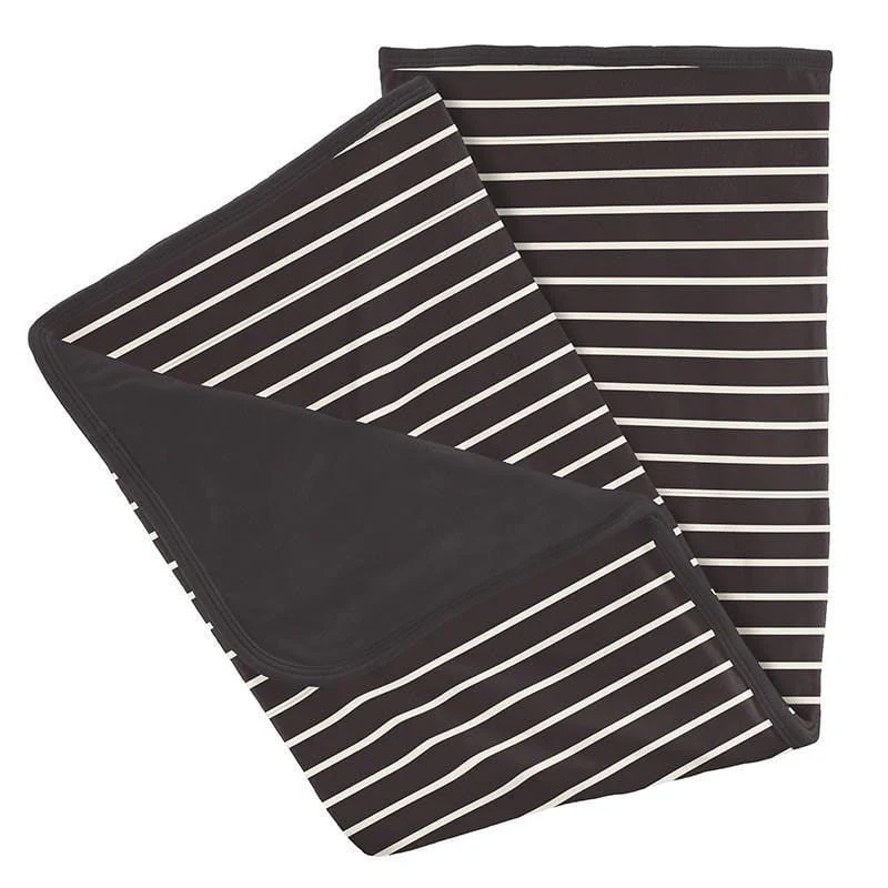 Baby Print Bamboo Stroller Blanket - 90's Stripe