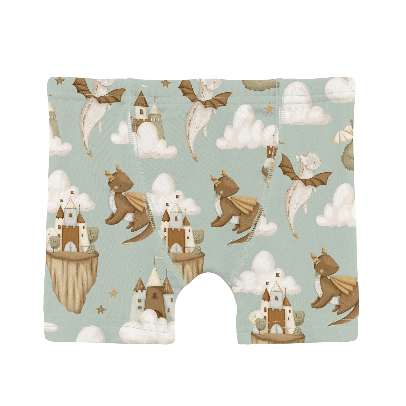Bamboo Boxer Briefs (Set of 3) - Midnight Space Dream, Stormy Sea & Aloe Castles and Clouds - Image 2