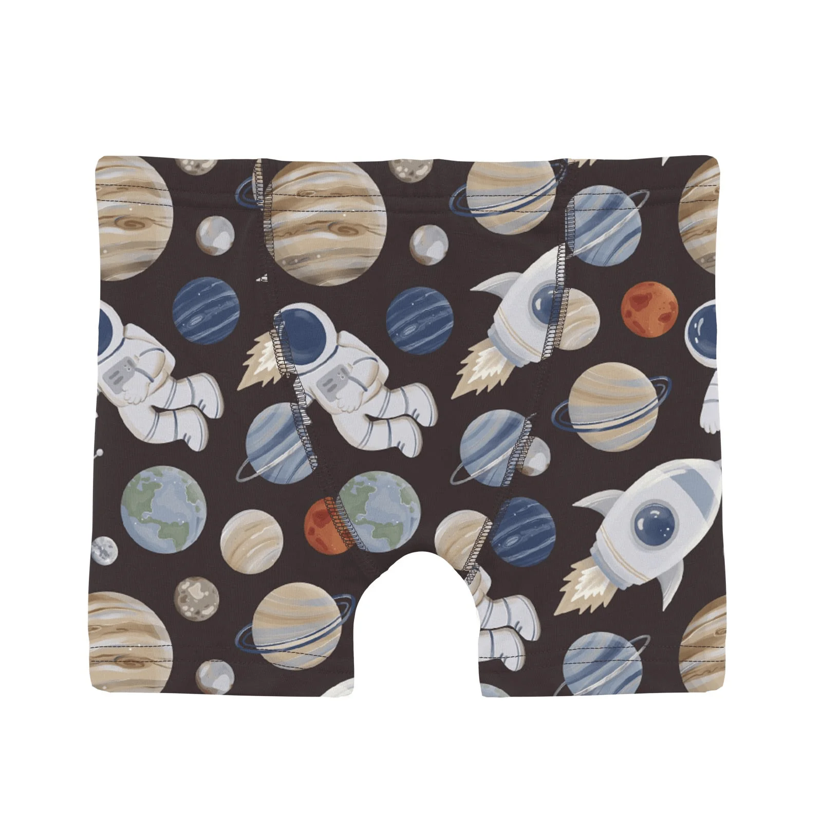Bamboo Boxer Briefs (Set of 3) - Midnight Space Dream, Stormy Sea & Aloe Castles and Clouds - Image 4