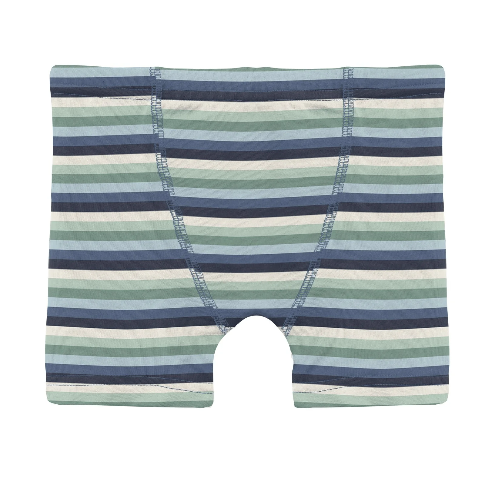 Bamboo Boxer Briefs (Set of 3) - Denim Stripe, Denim & Dove Dino Museum - Image 3
