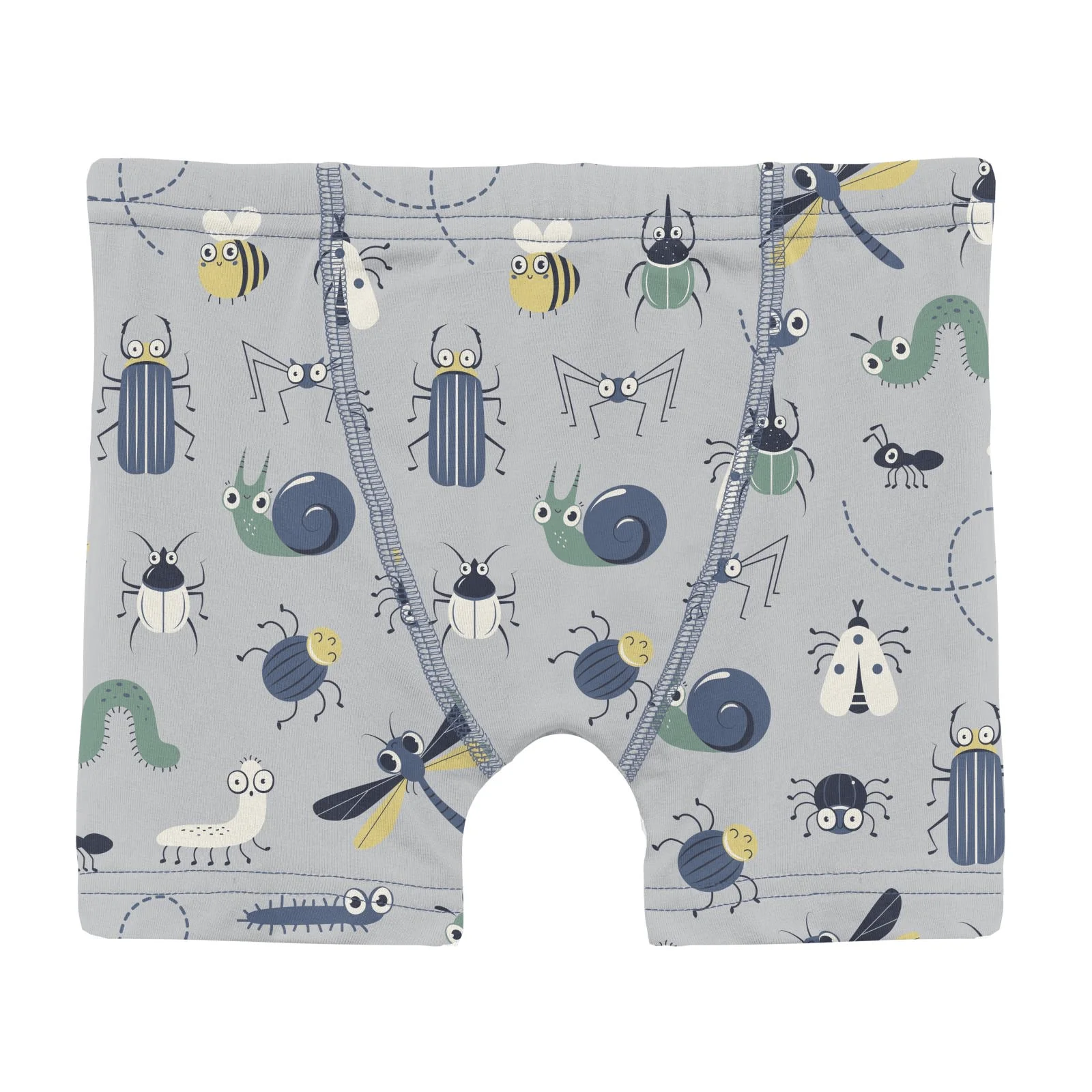 Bamboo Boxer Briefs (Set of 3) - Dove Bugs, Denim Stripe & Natural Rainy Day Platypus - Image 3