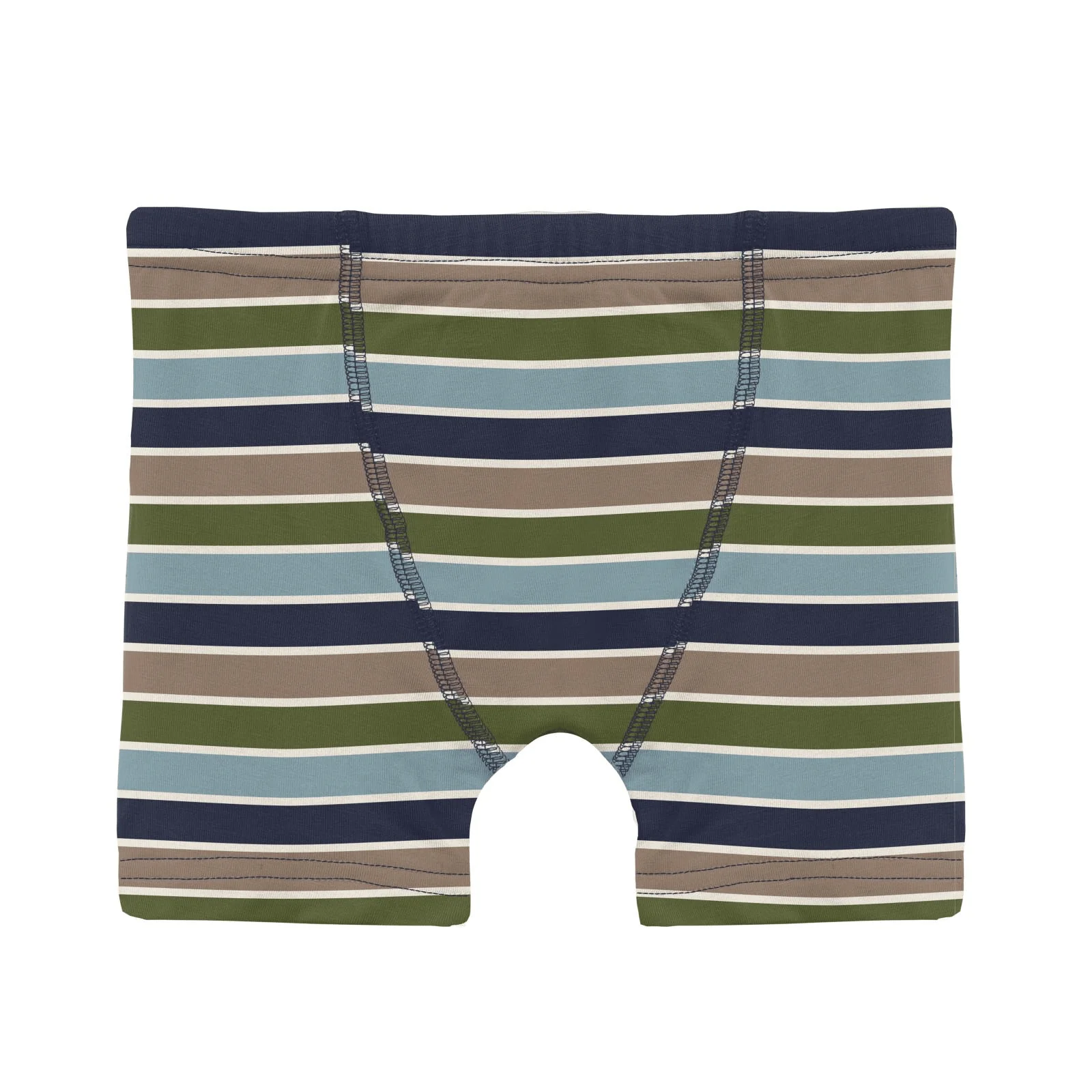 Bamboo Boxer Briefs (Set of 3) - Fall Vibes Stripe, Portabella & Midnight Monsters Under the Bed - Image 4