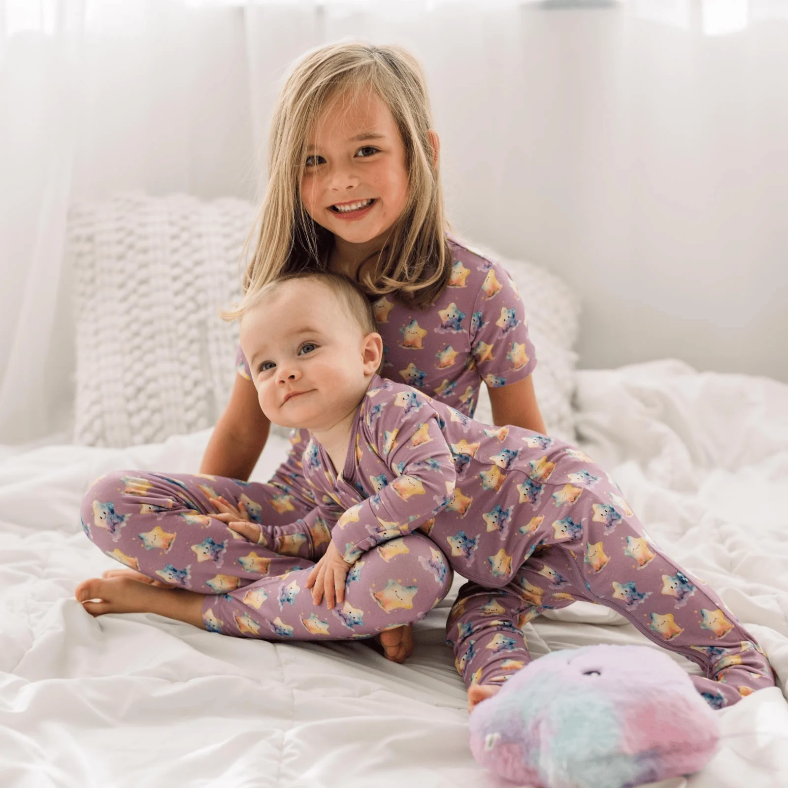 Bamboo Convertible Coverall - Rainbow Stars - Image 4