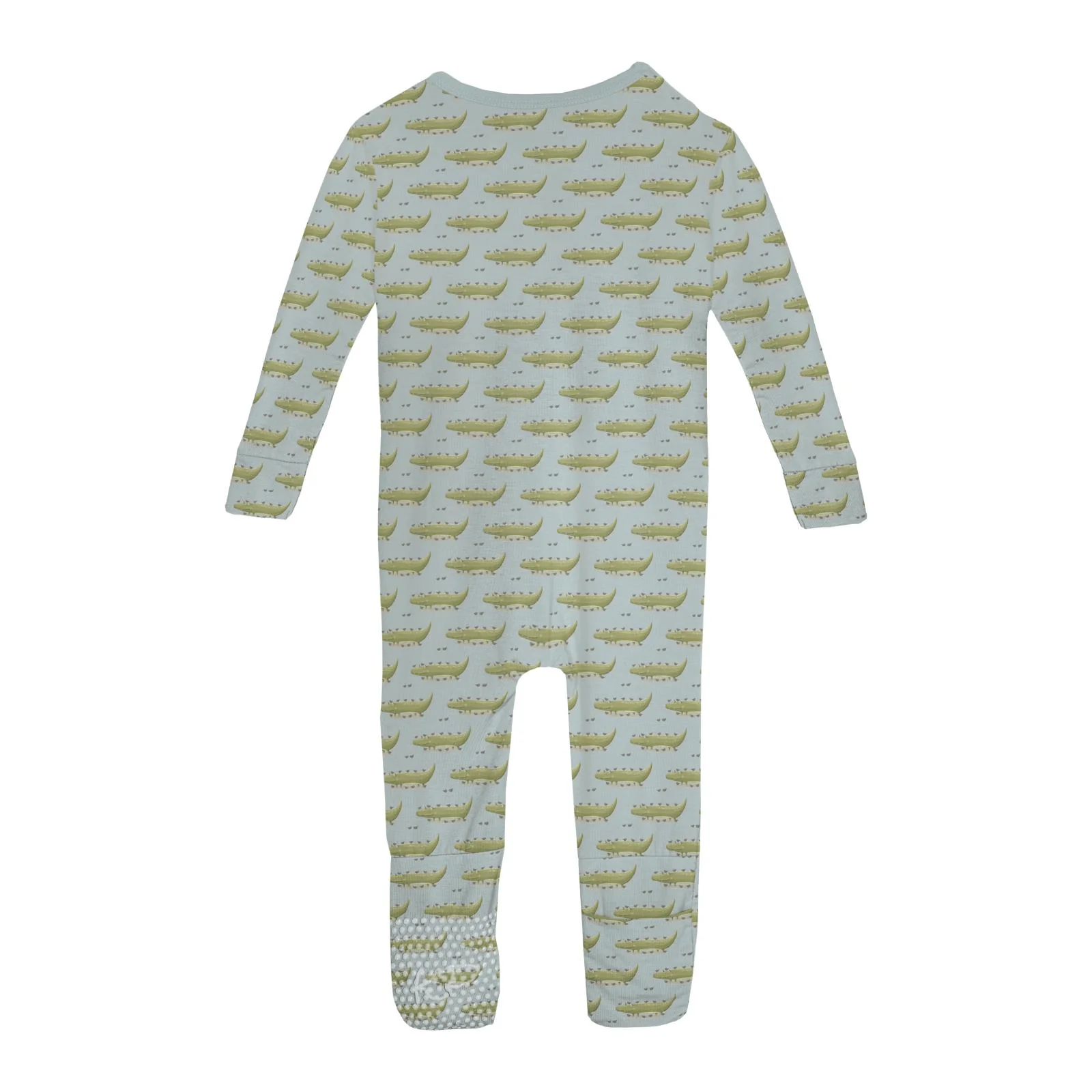 Bamboo Convertible Coverall - Spring Sky Croc & Friends - Image 2