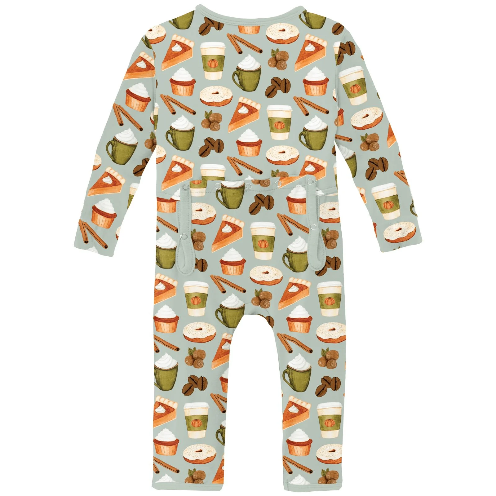 Bamboo Coverall with 2-Way Zipper - Aloe Pumpkin Spice - Image 2