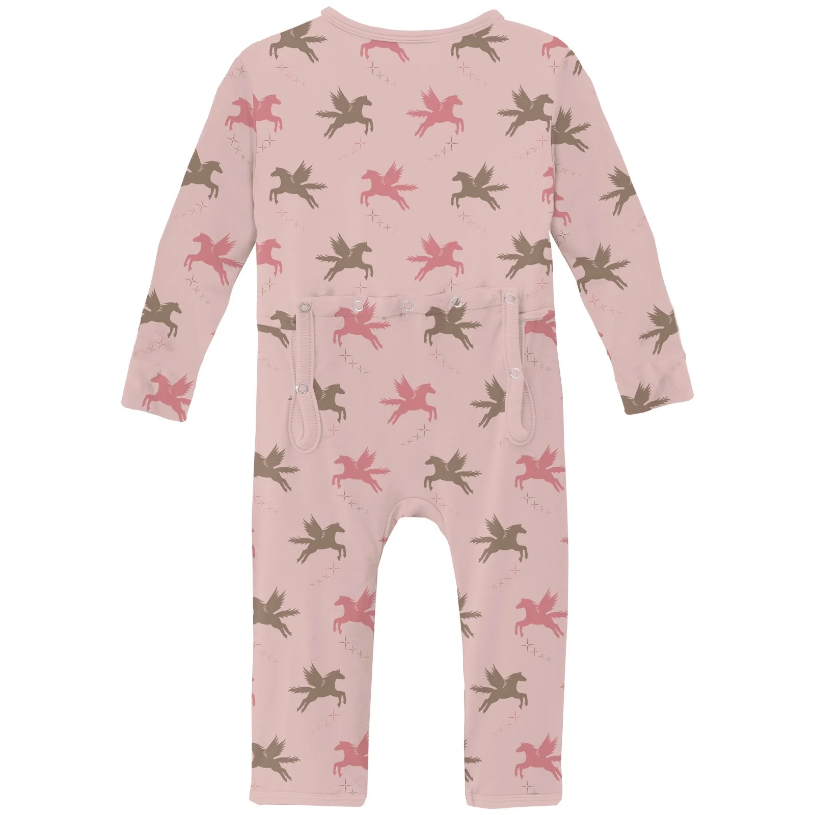 Bamboo Coverall with 2-Way Zipper - Baby Rose Pegasus - Image 2