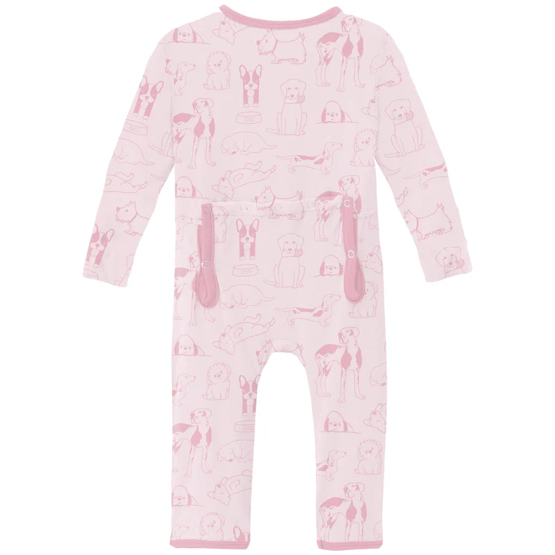 Bamboo Coverall with 2-Way Zipper - Shrinking Violet Dogs - Image 2