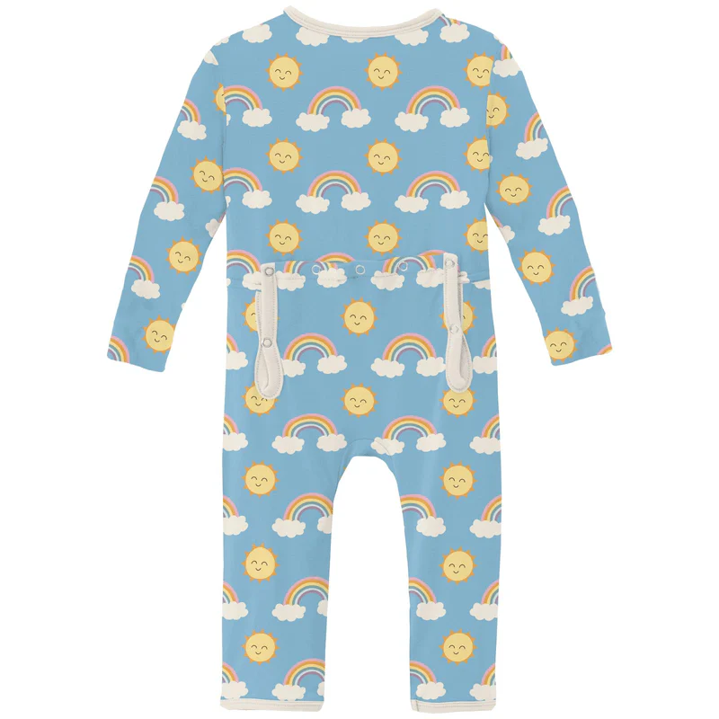 Bamboo Coverall with 2-Way Zipper - Sunshine and Rainbows - Image 2