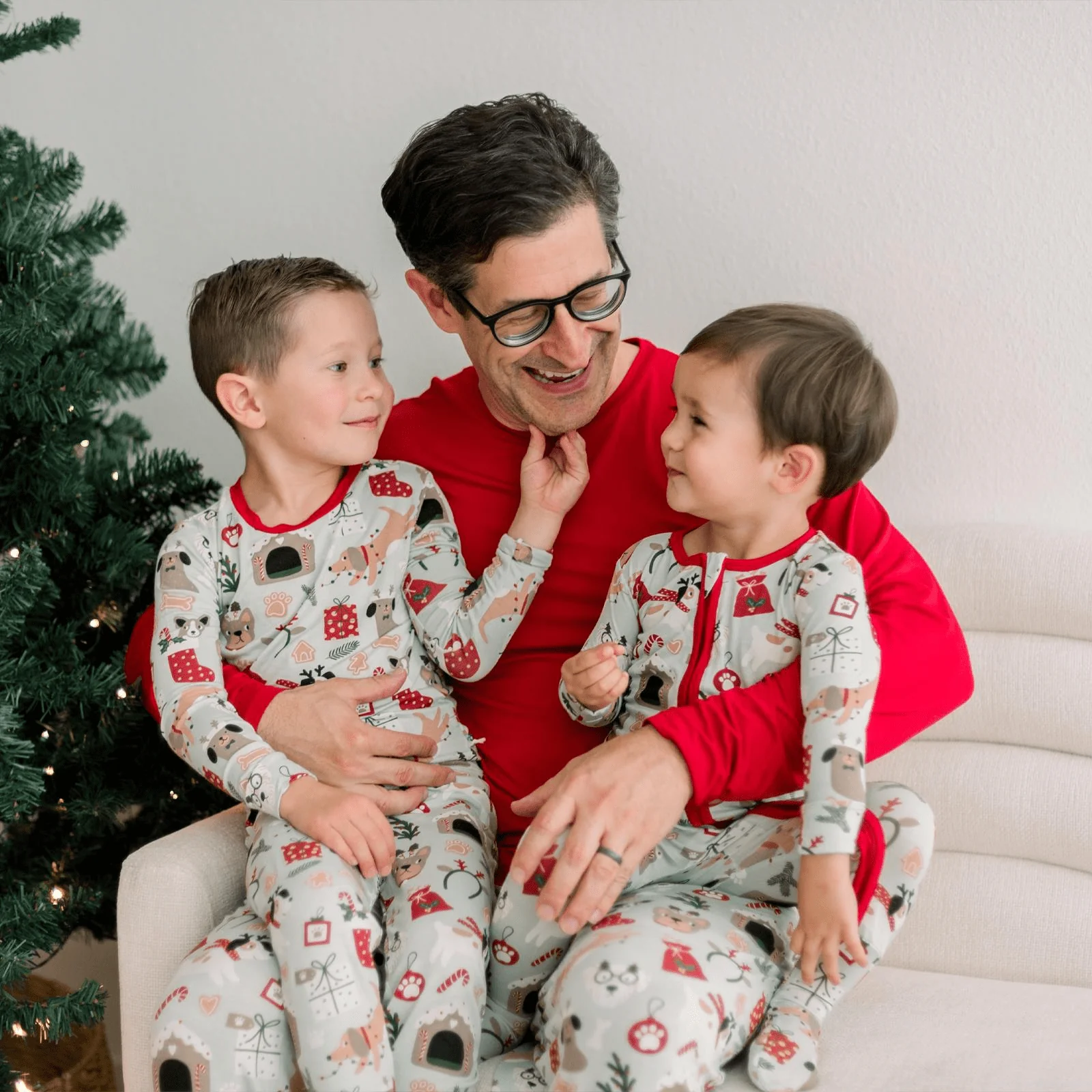 Bamboo Long Sleeve Pajama Set - Aloe Christmas Dogs - Image 4