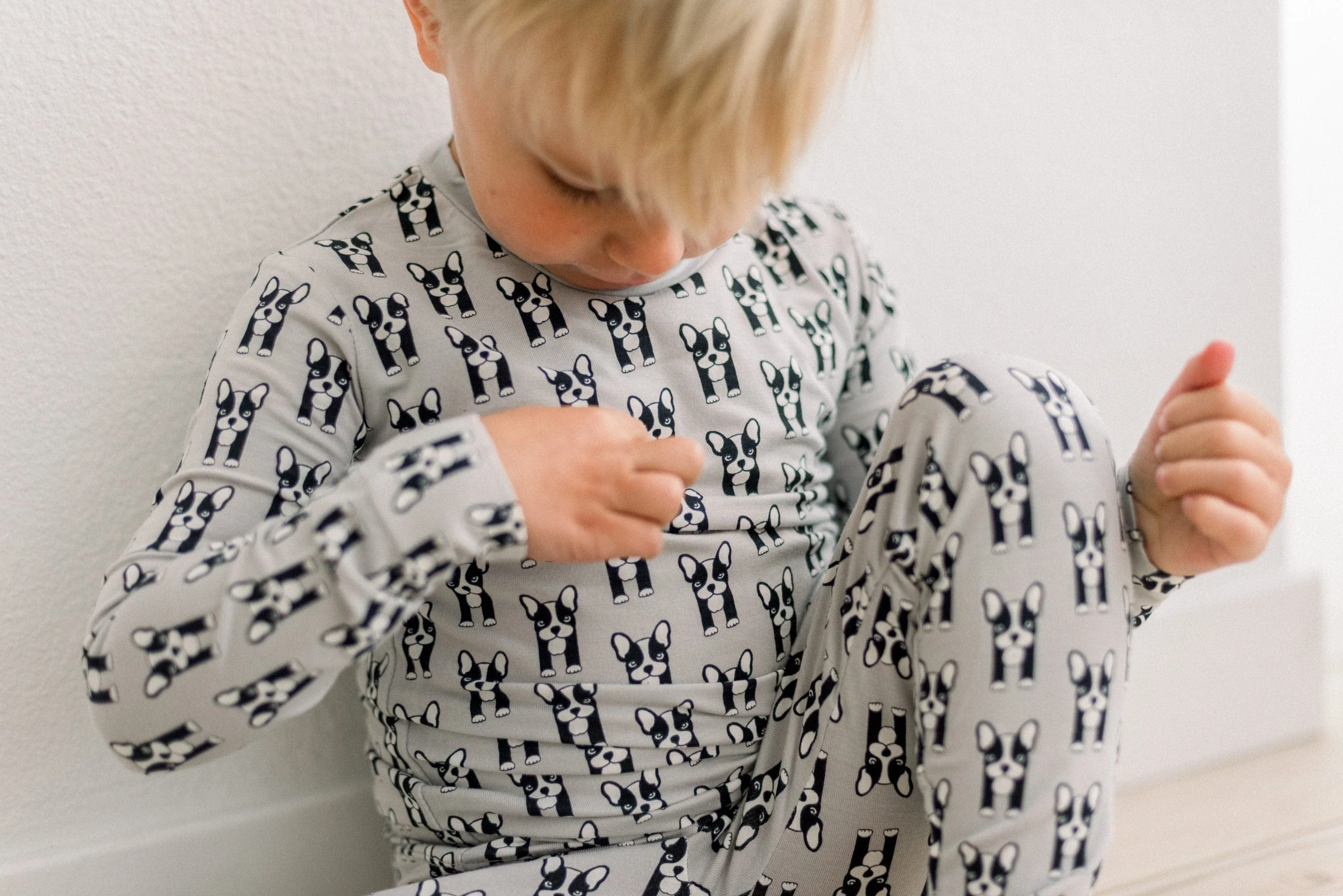 Bamboo Long Sleeve Pajama Set - Dove Bulldogs - Image 2