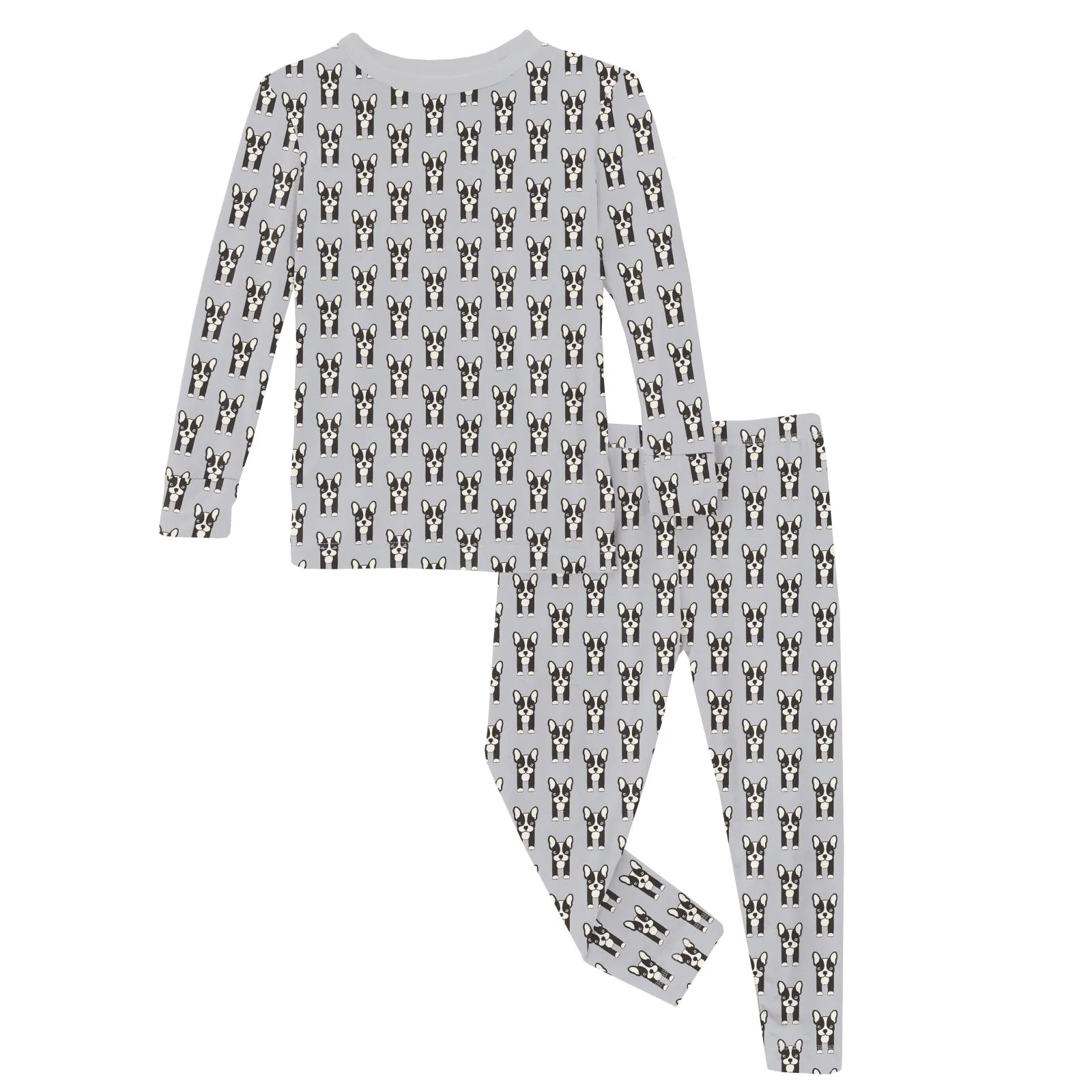 Bamboo Long Sleeve Pajama Set - Dove Bulldogs - Image 3