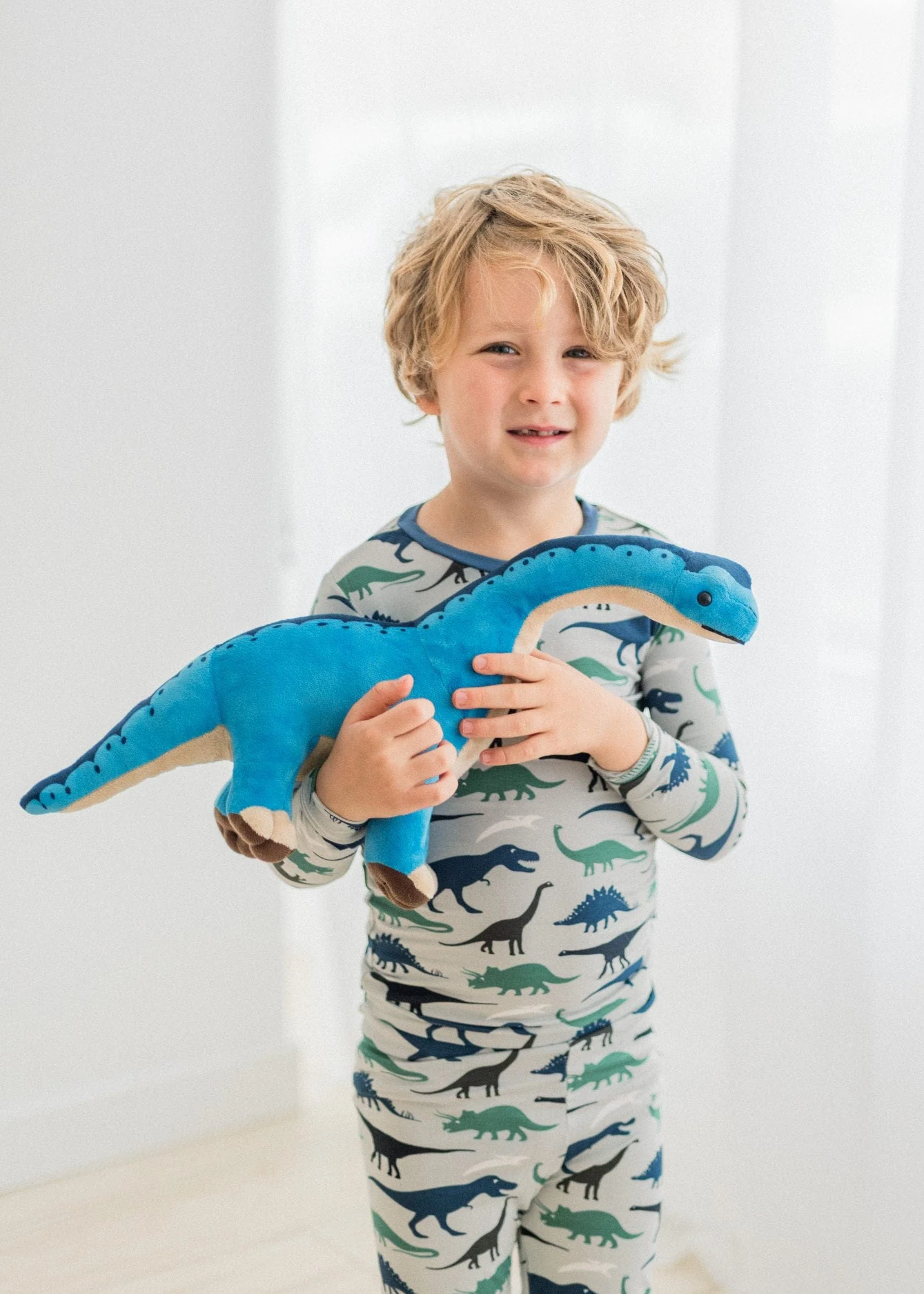 Bamboo Long Sleeve Pajama Set - Dove Dino Museum - Image 2
