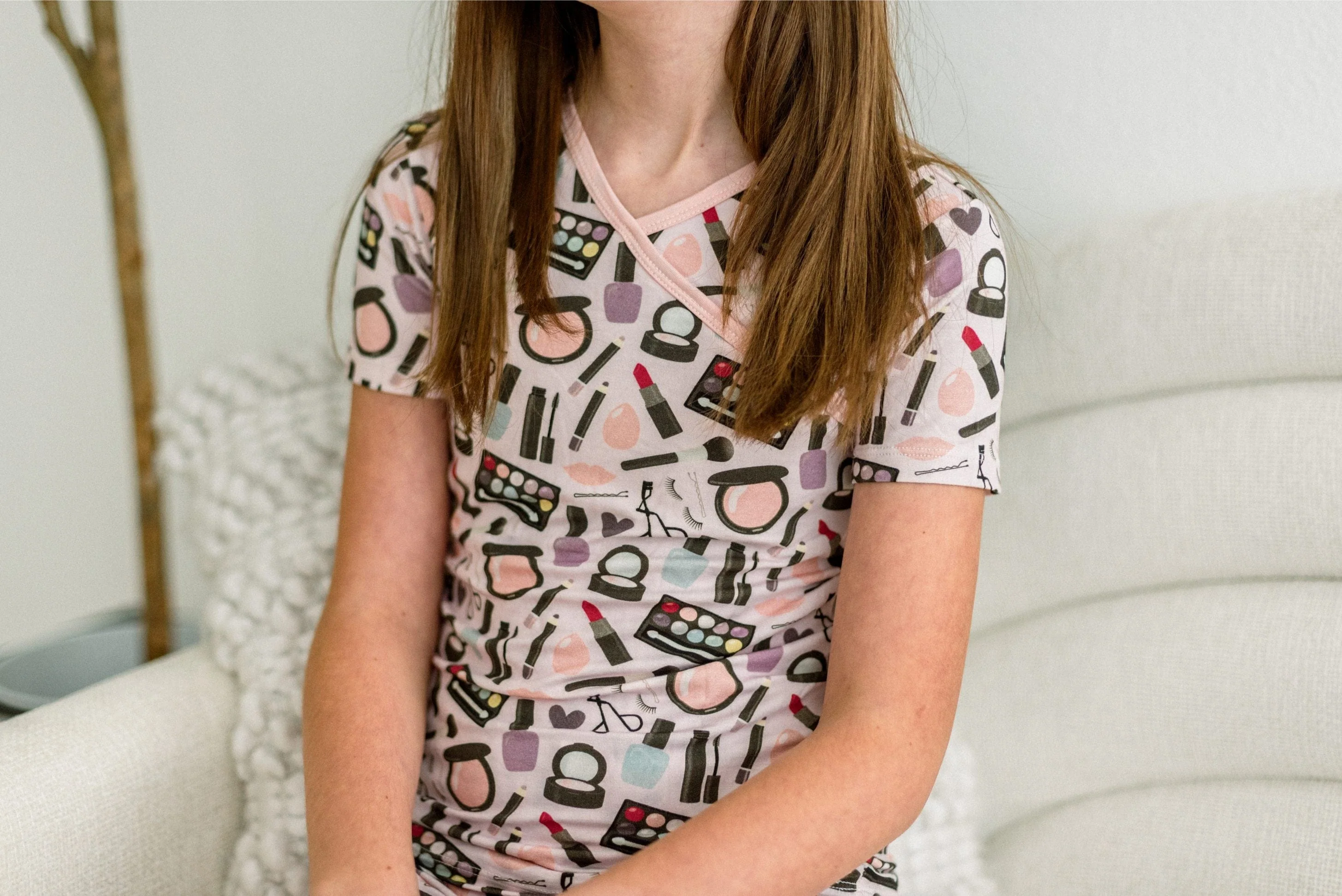 Bamboo Long Sleeve Pajama Set - Mama's Makeup - Image 2