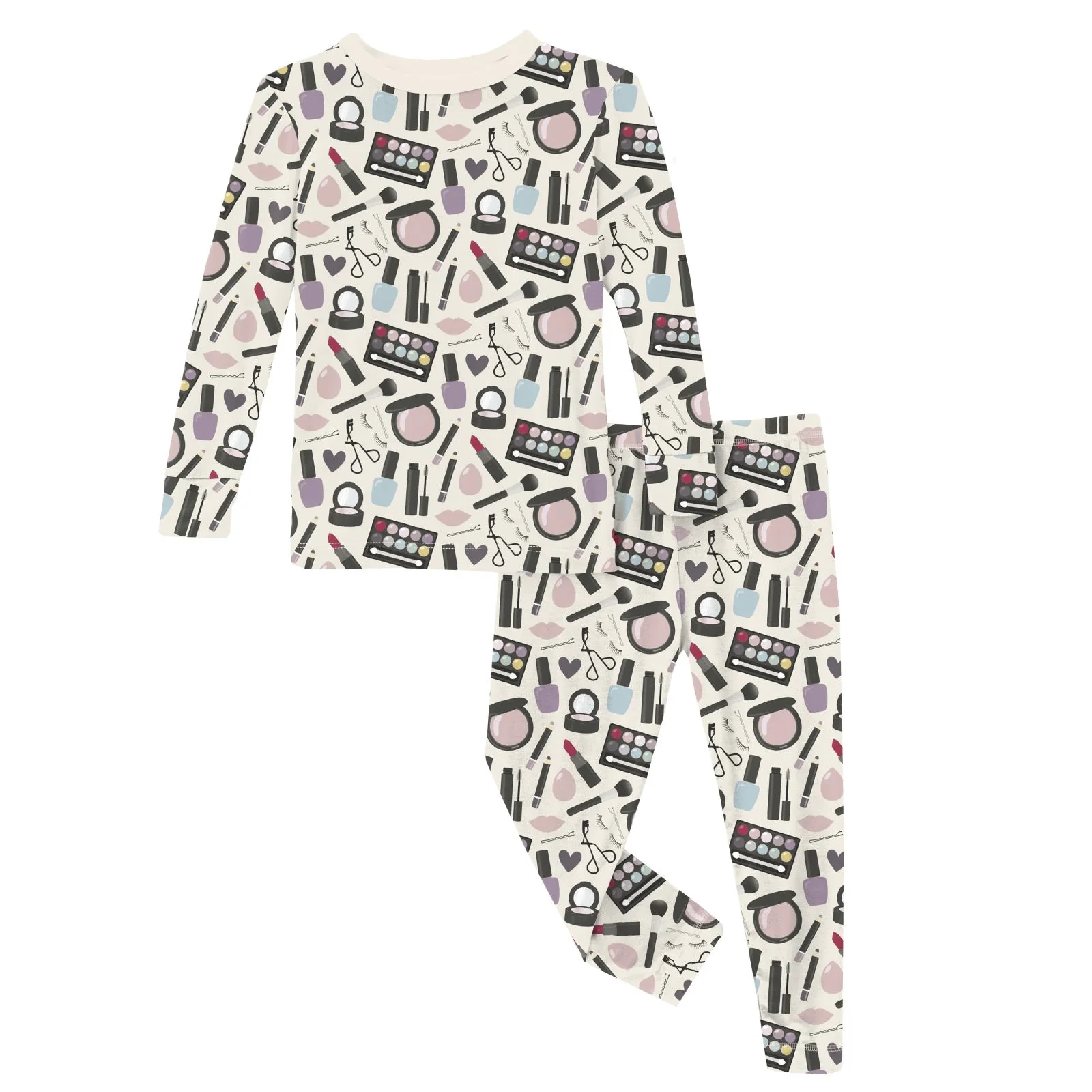 Bamboo Long Sleeve Pajama Set - Mama's Makeup - Image 3