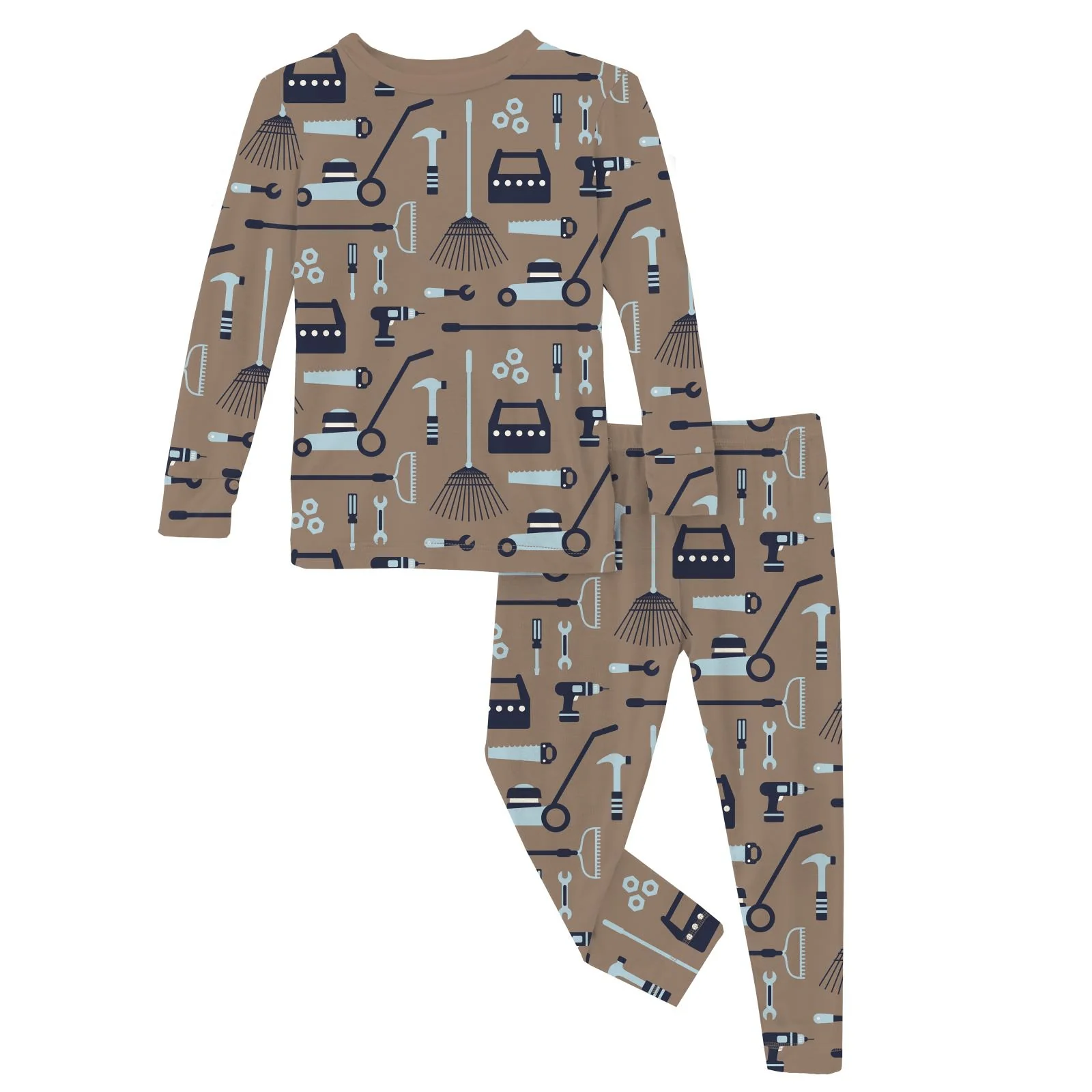 Bamboo Long Sleeve Pajama Set - Portabella Fall Tools - Image 3